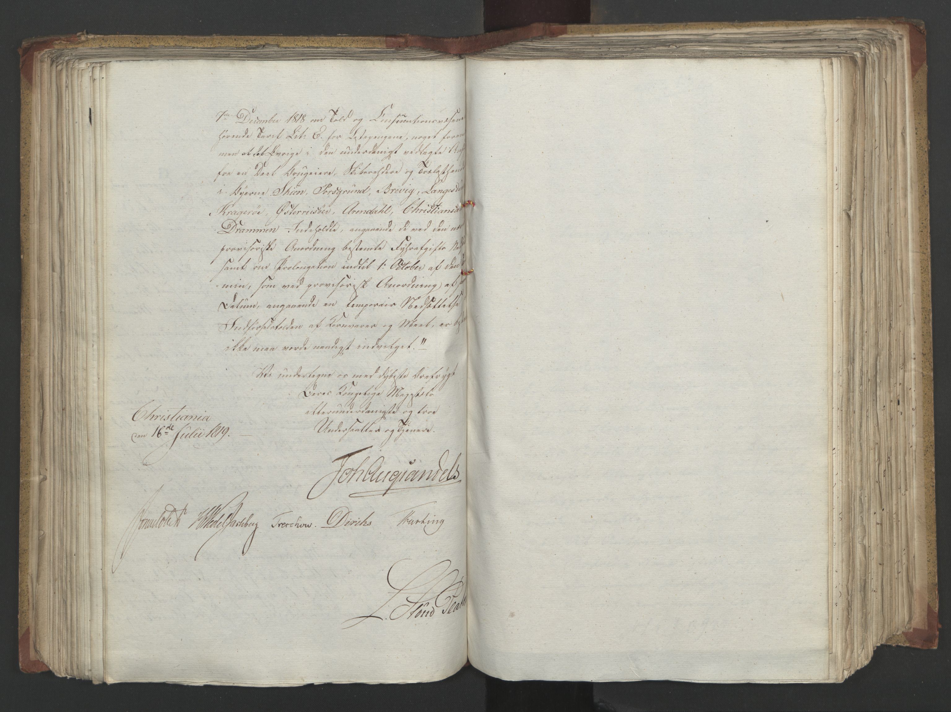 Statsrådsavdelingen i Stockholm, AV/RA-S-1003/D/Da/L0019: Regjeringsinnstillinger nr. 3856-4052, 1819, p. 172