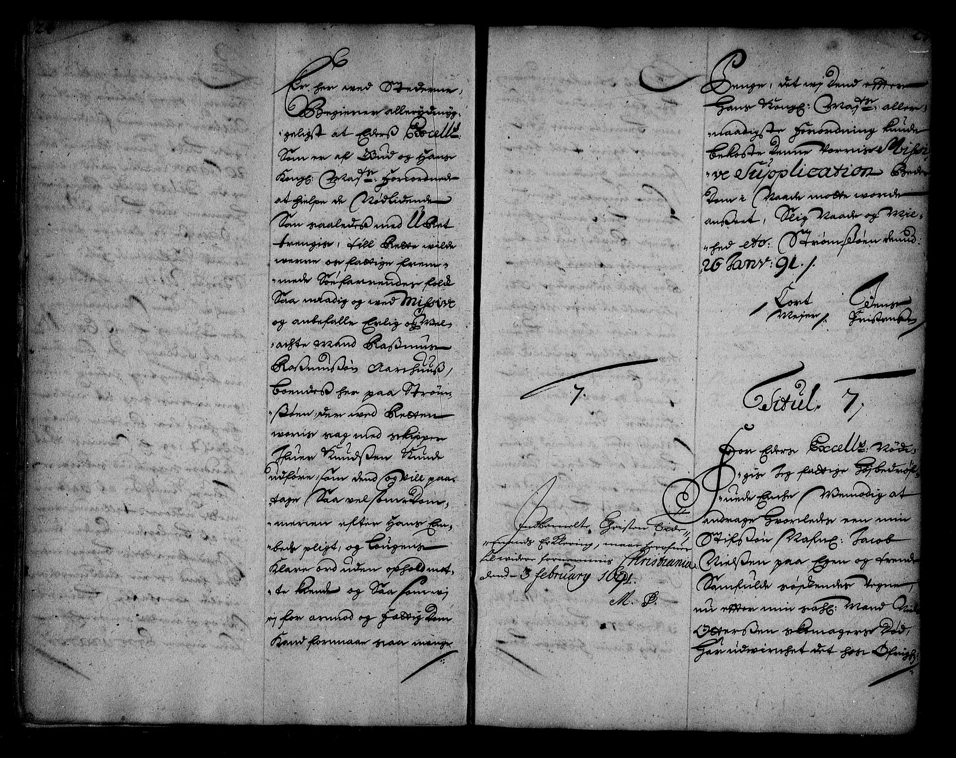 Stattholderembetet 1572-1771, AV/RA-EA-2870/Ae/L0008: Supplikasjons- og resolusjonsprotokoll, 1691, p. 24-25