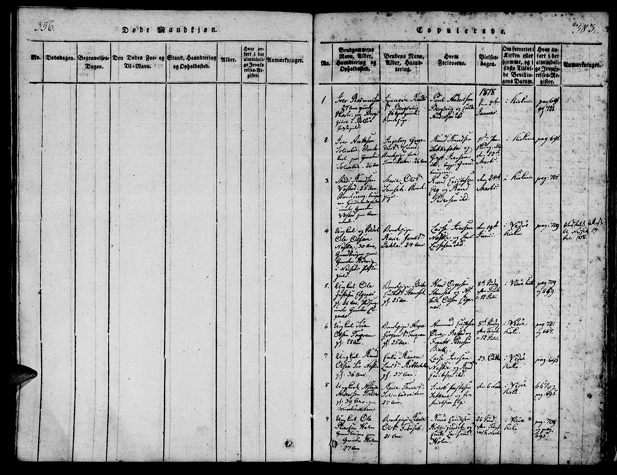 Ministerialprotokoller, klokkerbøker og fødselsregistre - Møre og Romsdal, SAT/A-1454/547/L0602: Parish register (official) no. 547A04, 1818-1845, p. 382-383