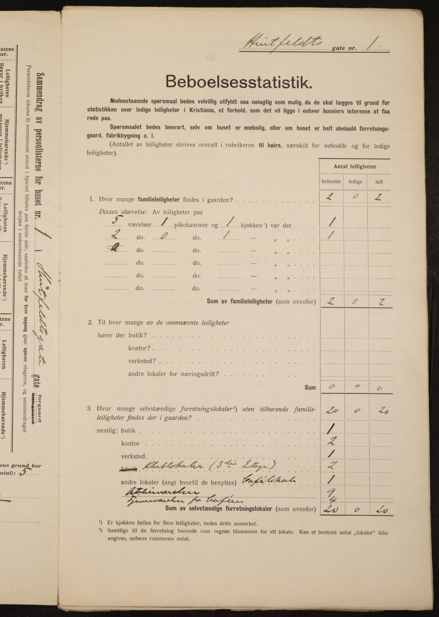 OBA, Municipal Census 1912 for Kristiania, 1912, p. 41922