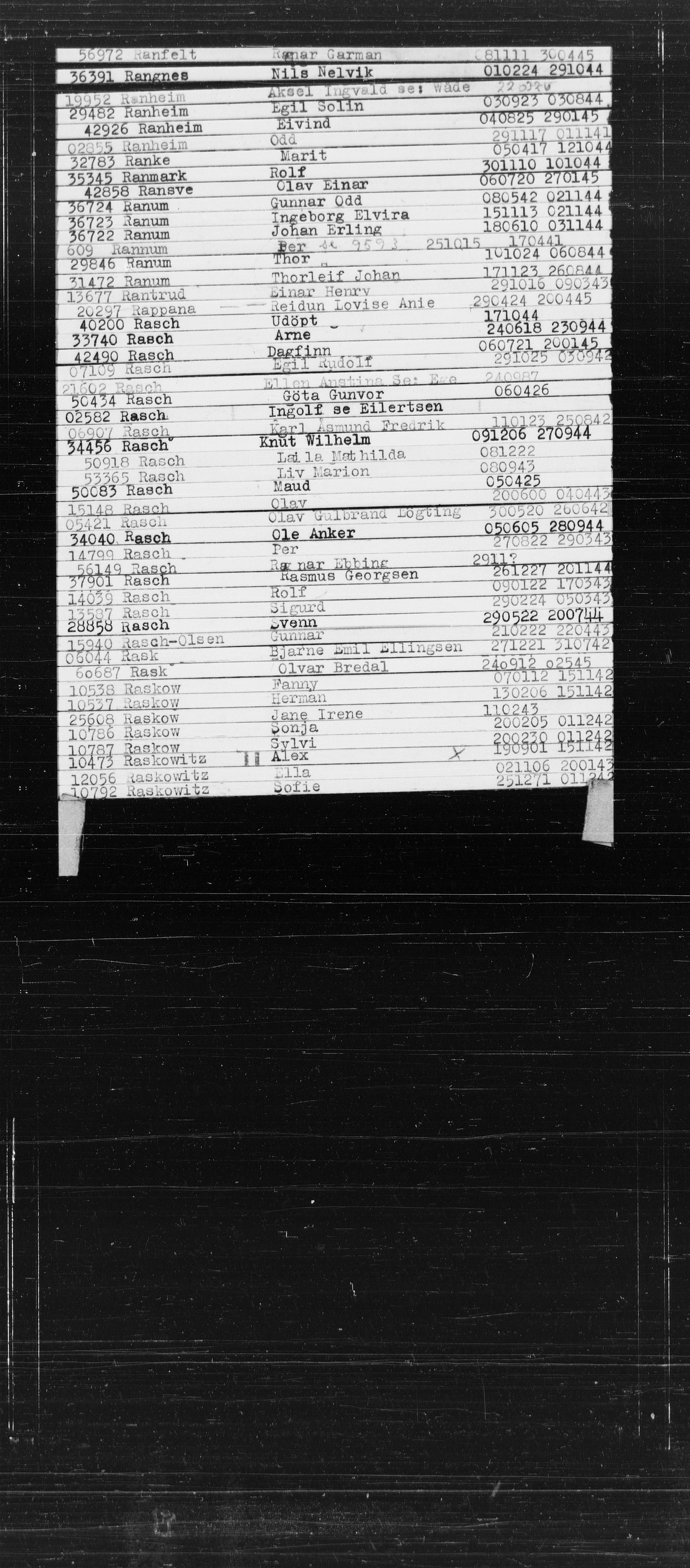 Den Kgl. Norske Legasjons Flyktningskontor, AV/RA-S-6753/V/Va/L0022: Kjesäterkartoteket.  Alfabetisk register, A-Å., 1940-1945, p. 720