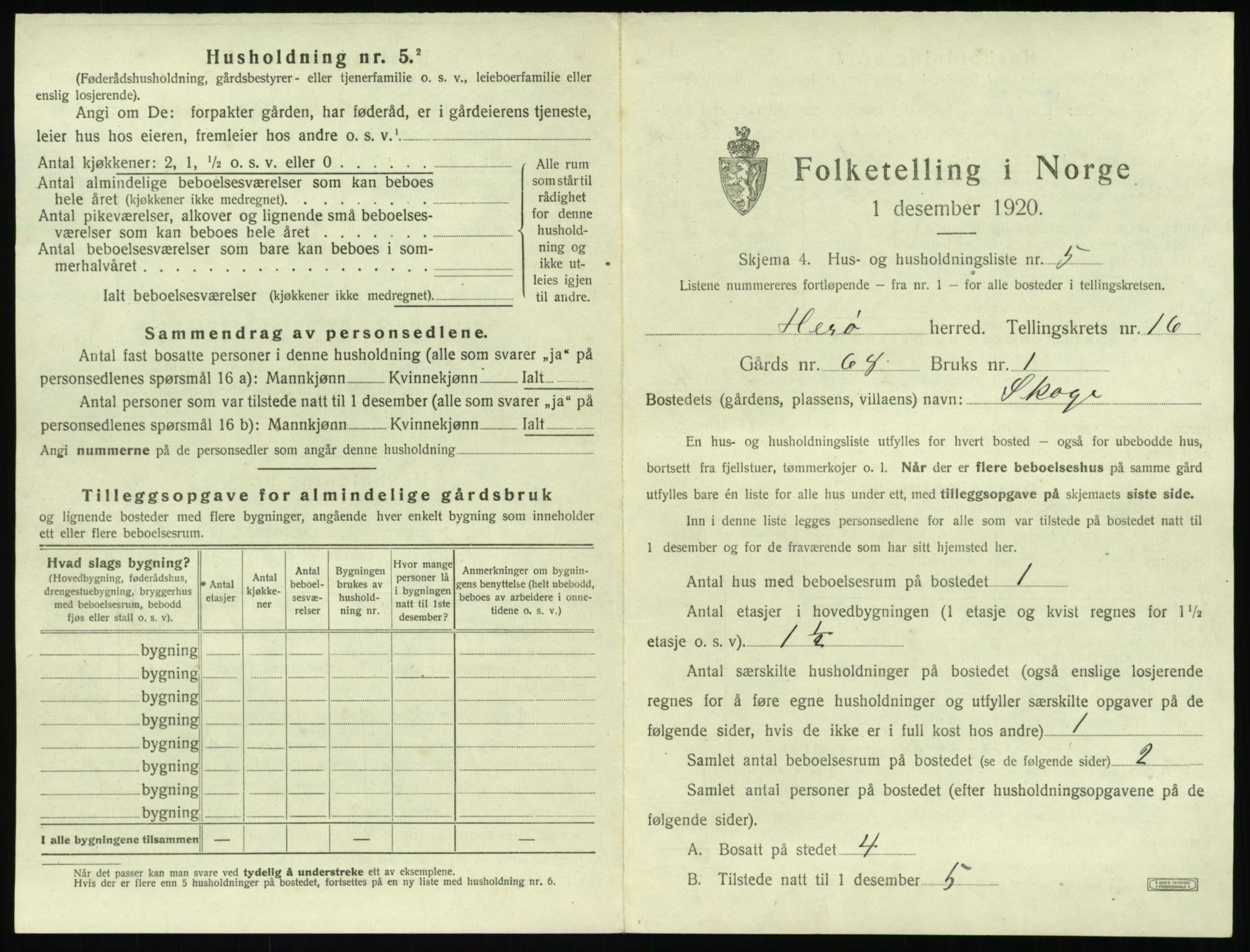 SAT, 1920 census for Herøy (MR), 1920, p. 1359