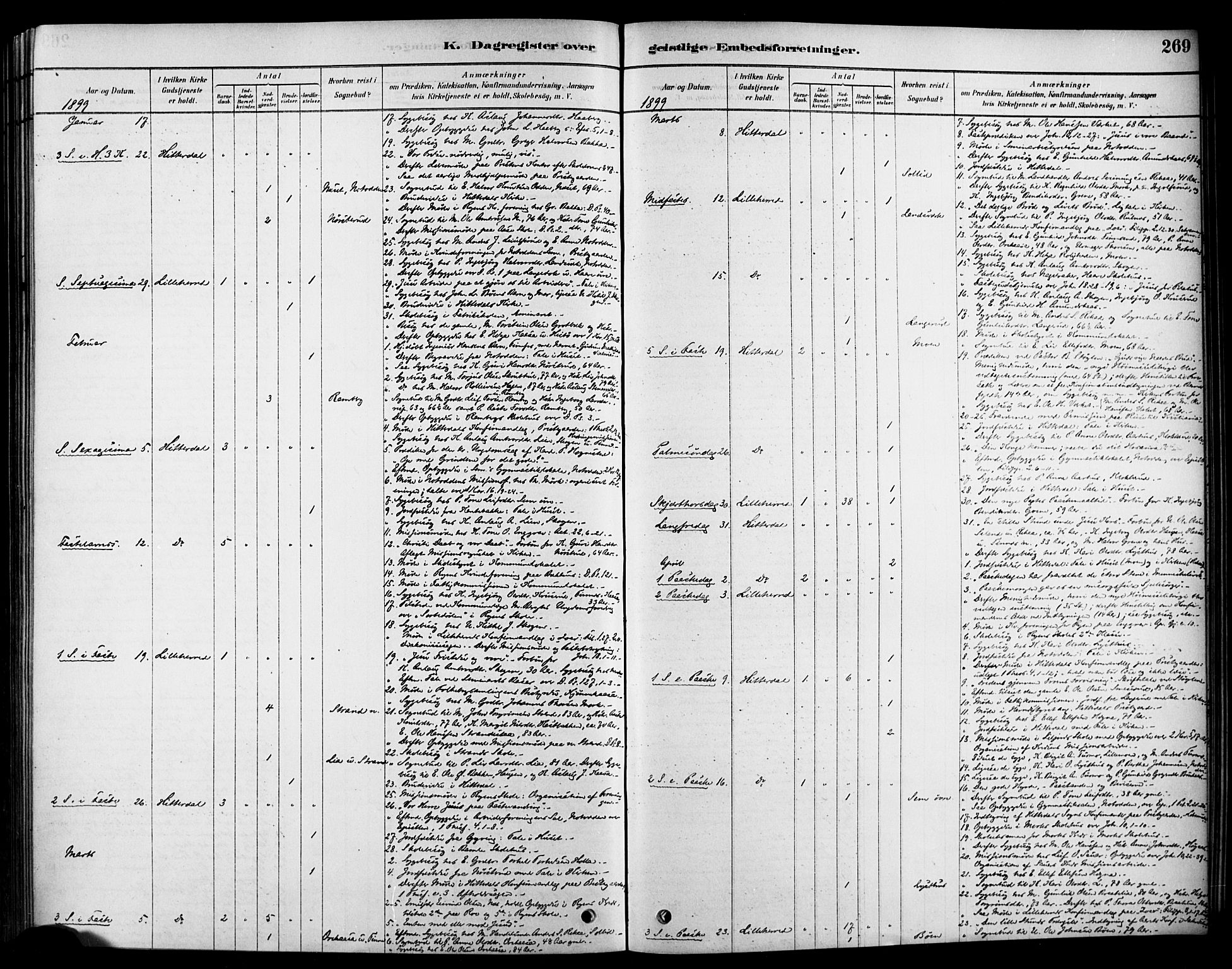 Heddal kirkebøker, SAKO/A-268/F/Fa/L0009: Parish register (official) no. I 9, 1878-1903, p. 269
