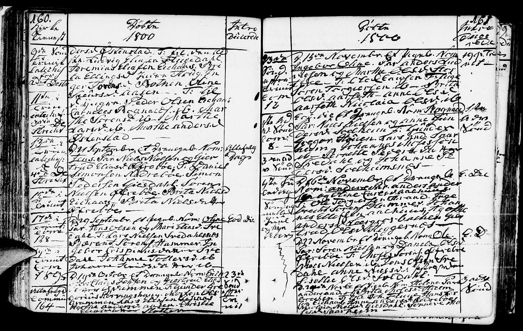 Jølster sokneprestembete, SAB/A-80701/H/Haa/Haaa/L0005: Parish register (official) no. A 5, 1790-1821, p. 160-161