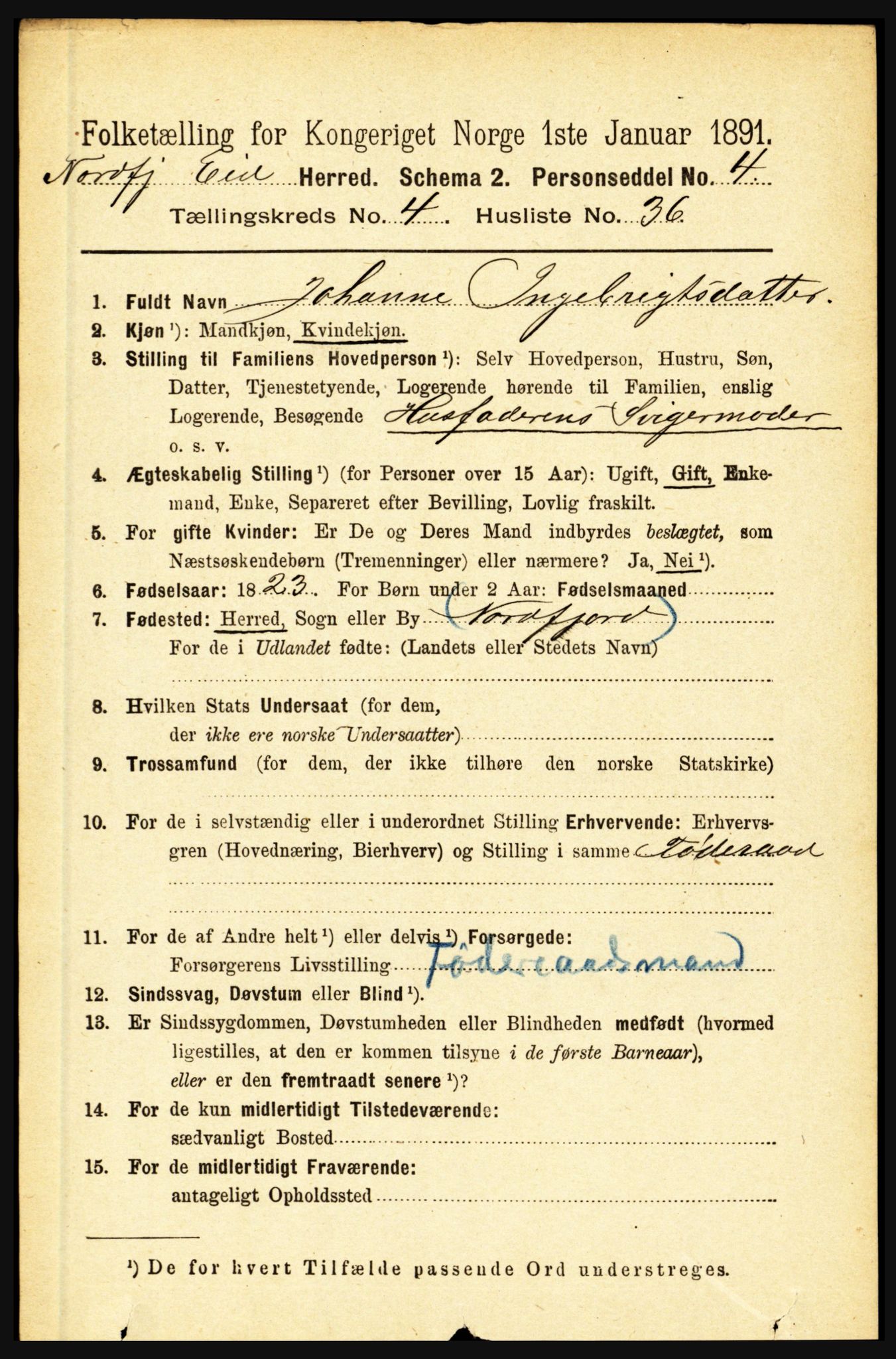 RA, 1891 census for 1443 Eid, 1891, p. 1099