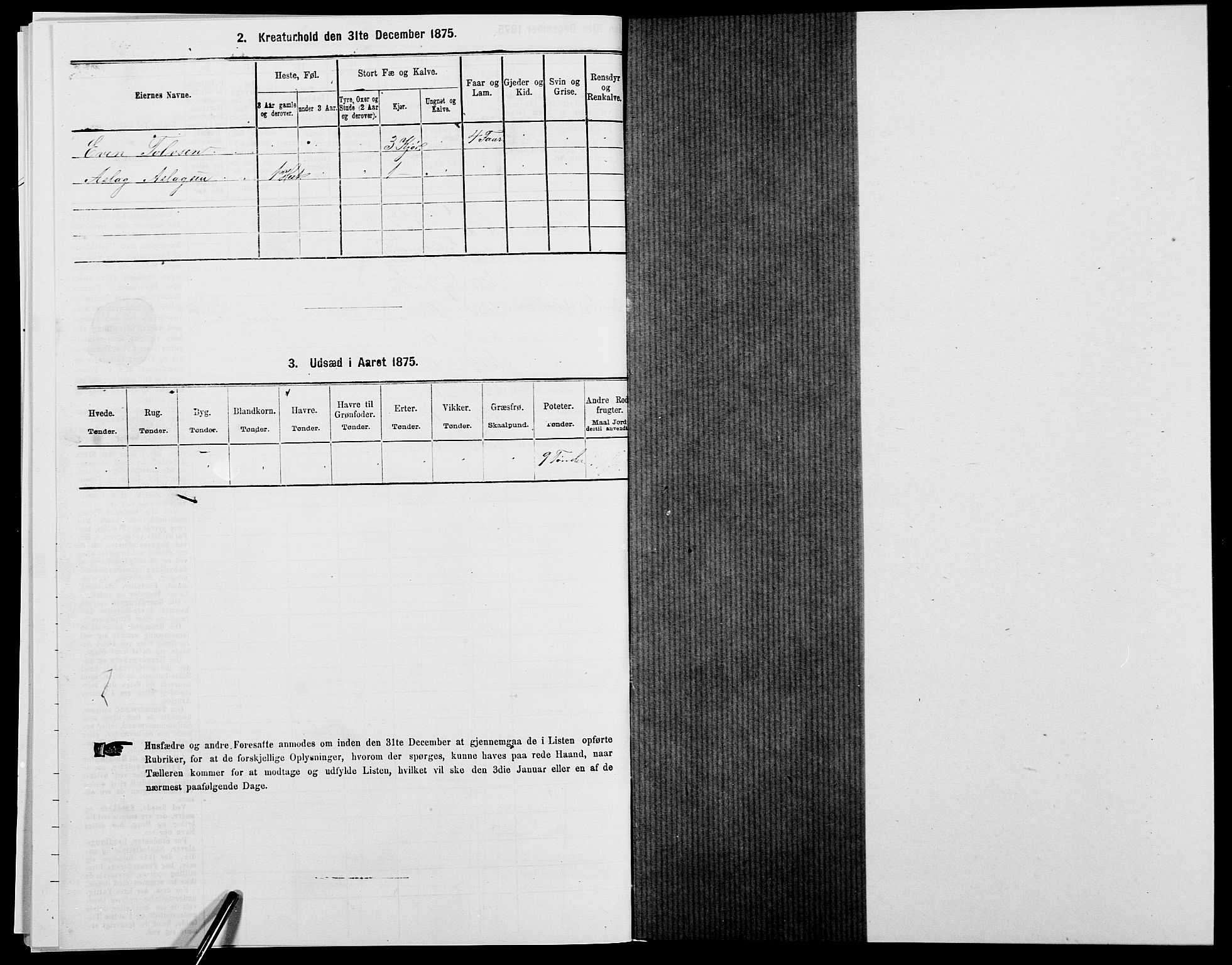 SAK, 1875 census for 0929P Åmli, 1875, p. 453