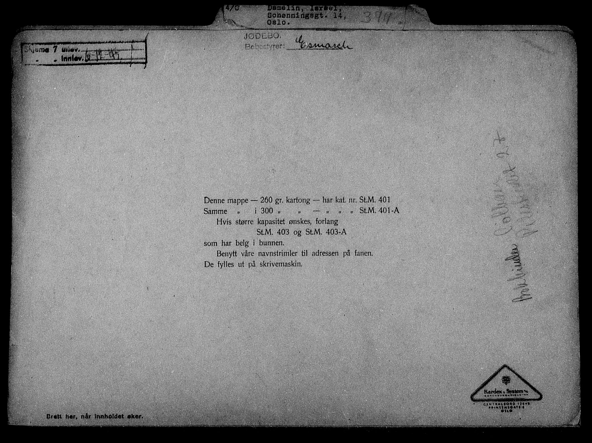 Justisdepartementet, Tilbakeføringskontoret for inndratte formuer, RA/S-1564/H/Hc/Hcc/L0929: --, 1945-1947, p. 428