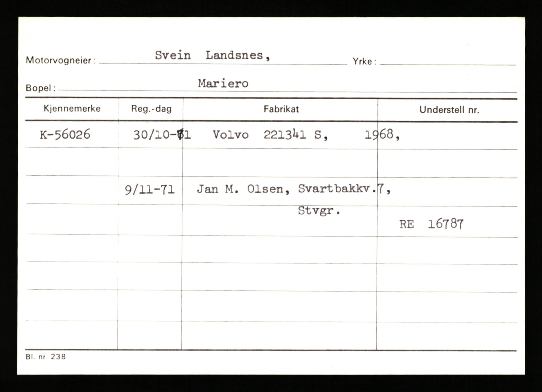 Stavanger trafikkstasjon, AV/SAST-A-101942/0/G/L0007: Registreringsnummer: 49019 - 67460, 1930-1971, p. 1689