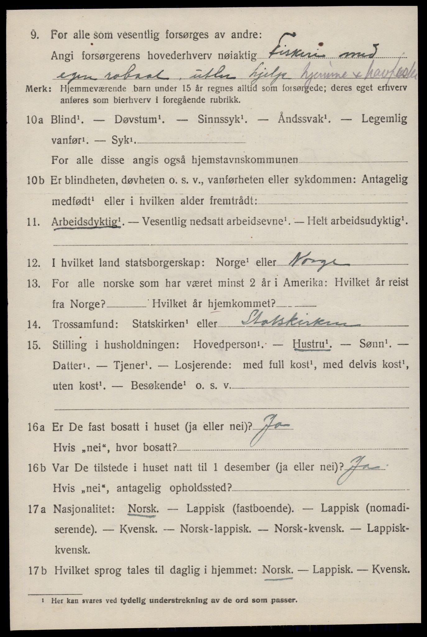 SAT, 1920 census for Nord-Frøya, 1920, p. 8130