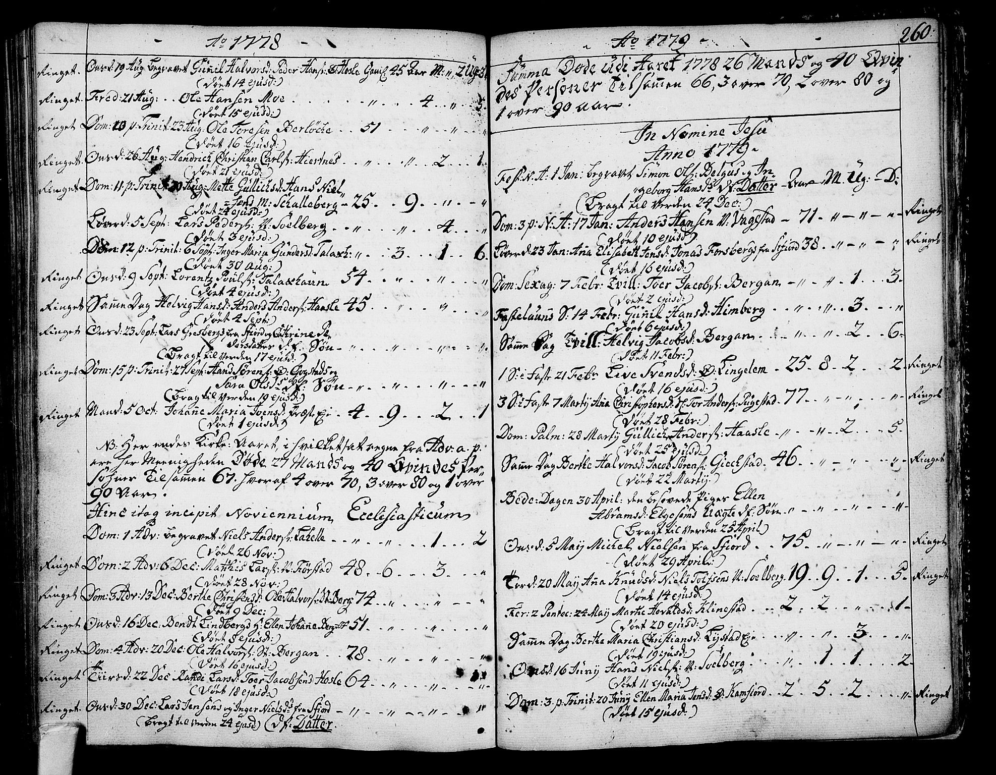 Sandar kirkebøker, AV/SAKO-A-243/F/Fa/L0002: Parish register (official) no. 2, 1733-1788, p. 260