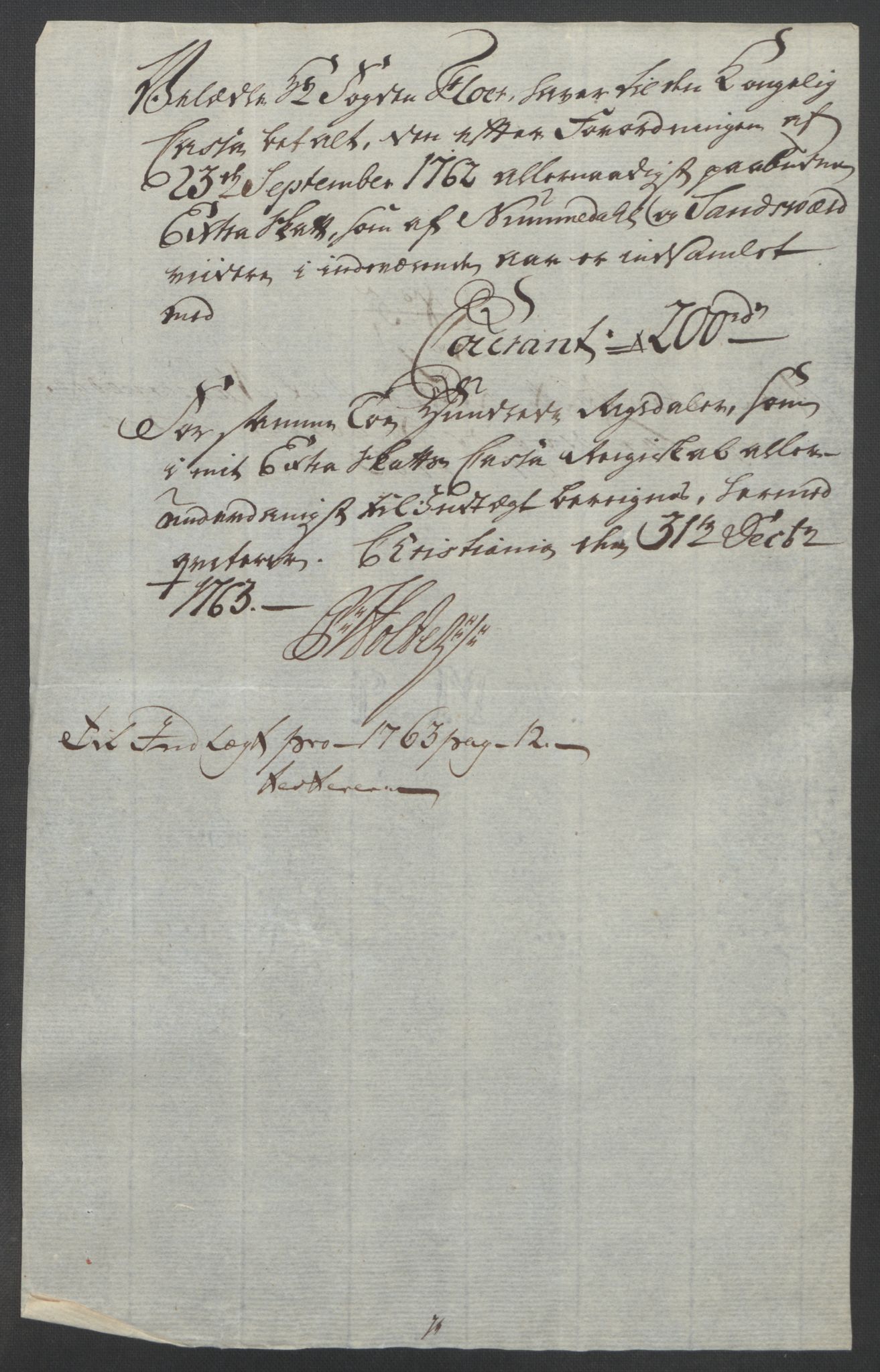 Rentekammeret inntil 1814, Reviderte regnskaper, Fogderegnskap, AV/RA-EA-4092/R24/L1672: Ekstraskatten Numedal og Sandsvær, 1762-1767, p. 166