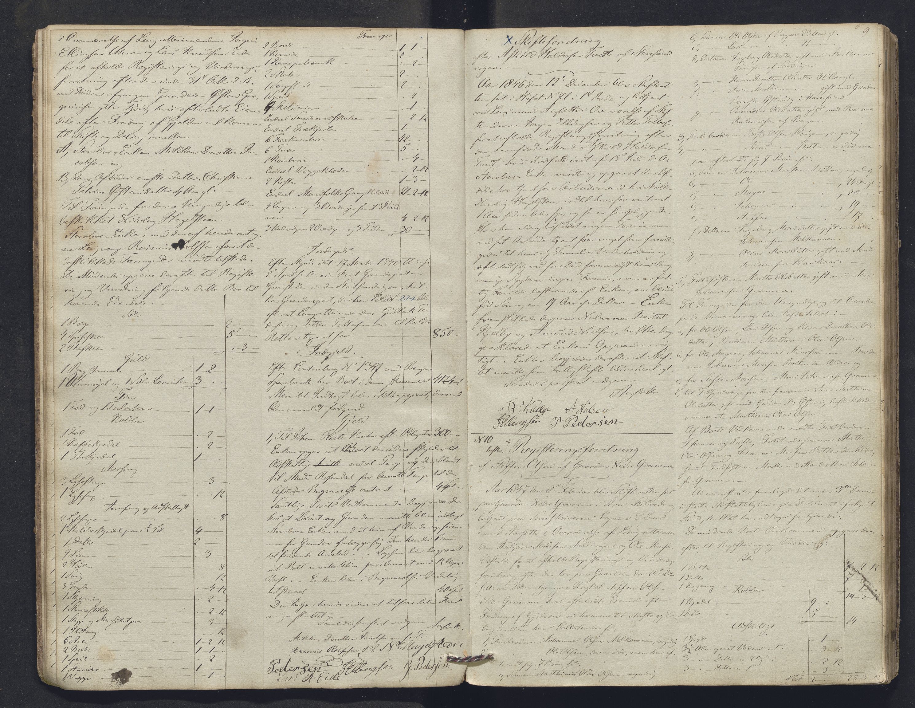 Nordhordland sorenskrivar, SAB/A-2901/1/H/Hb/L0004: Registreringsprotokollar, 1846-1852, p. 9