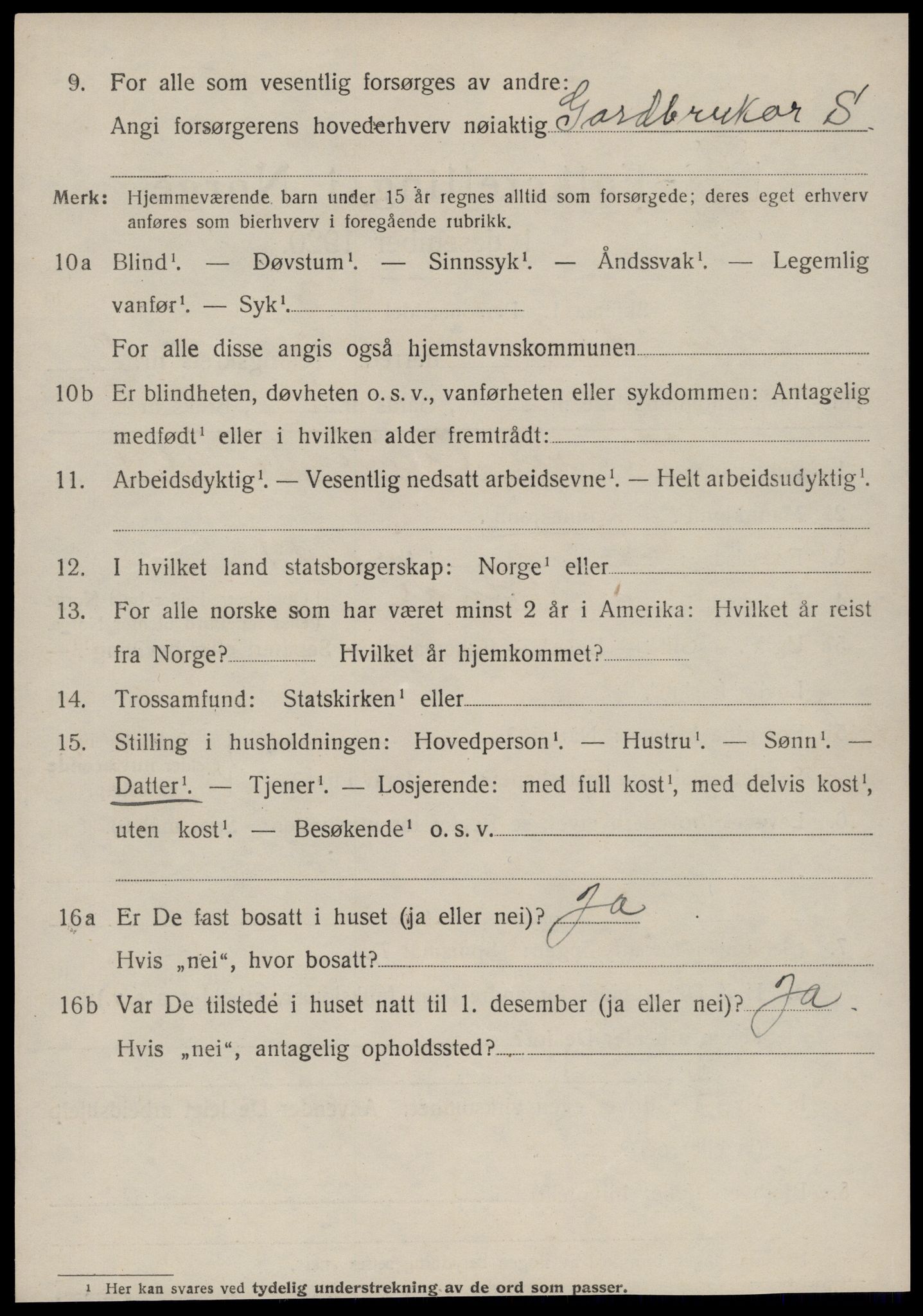 SAT, 1920 census for Norddal, 1920, p. 1444