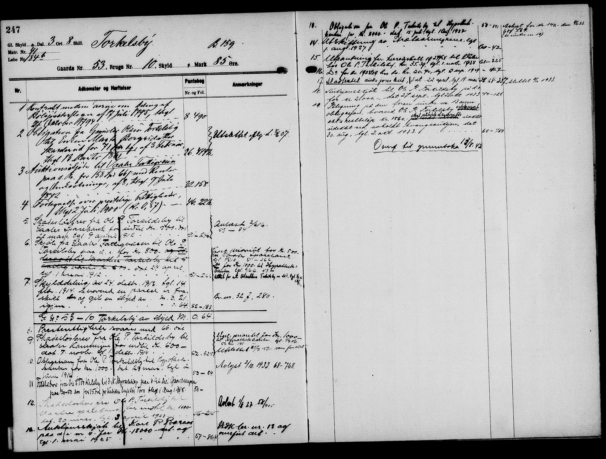 Solør tingrett, AV/SAH-TING-008/H/Ha/Hak/L0004: Mortgage register no. IV, 1900-1935, p. 247