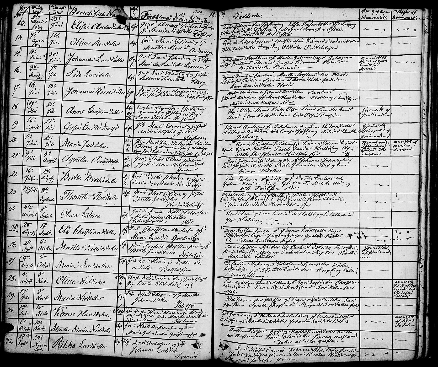 Nes prestekontor, Hedmark, AV/SAH-PREST-020/K/Ka/L0003: Parish register (official) no. 3, 1827-1851, p. 107