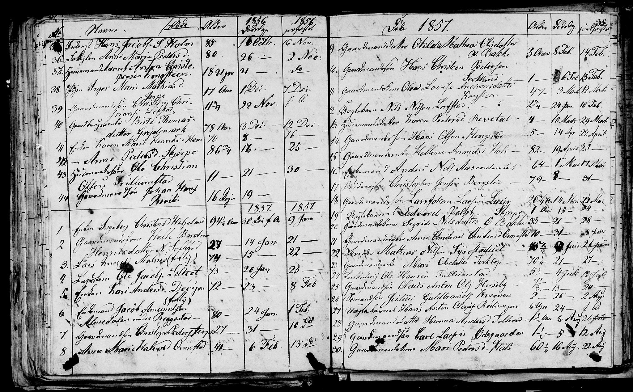 Våle kirkebøker, AV/SAKO-A-334/G/Ga/L0002: Parish register (copy) no. I 2, 1851-1863, p. 34-35