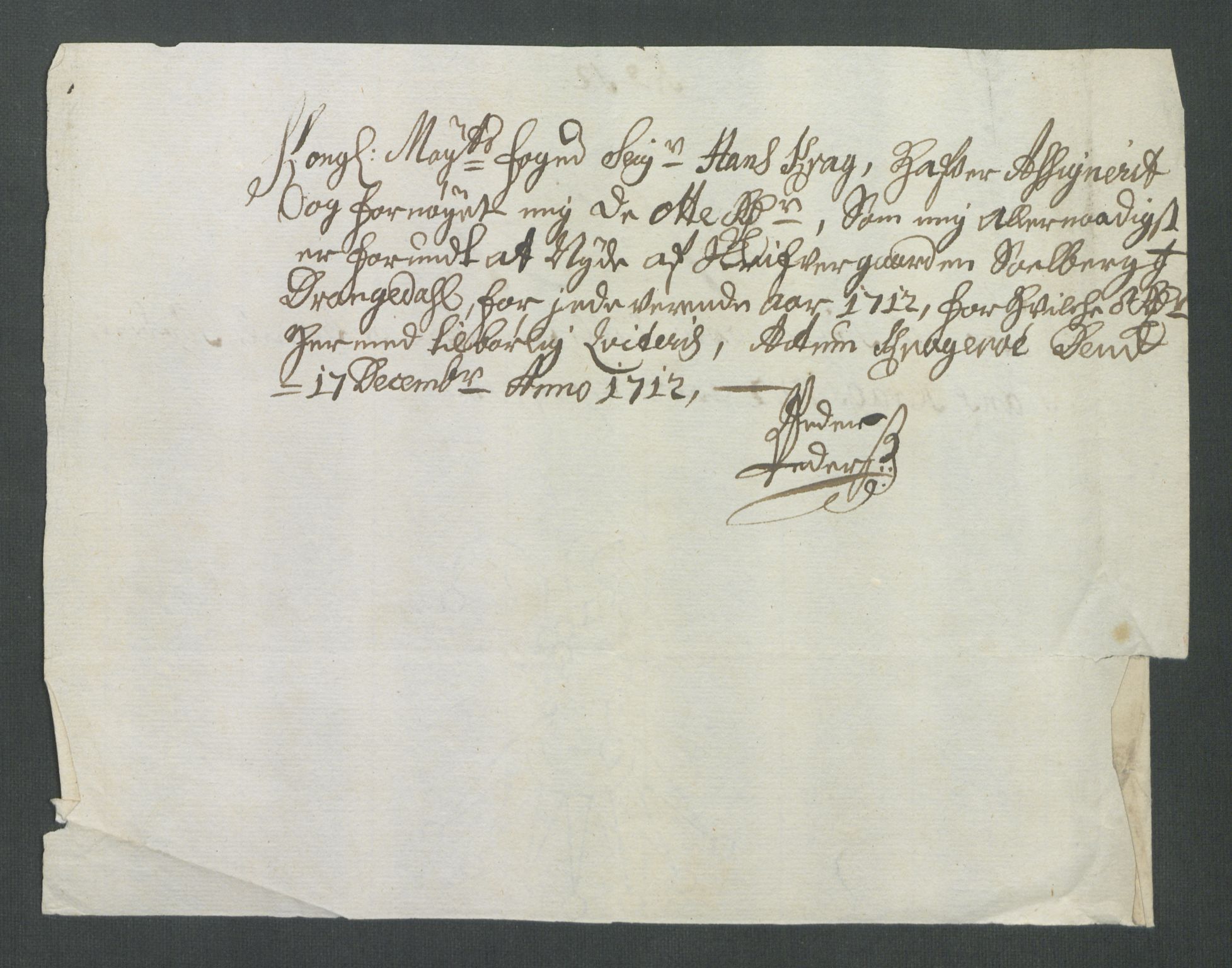 Rentekammeret inntil 1814, Reviderte regnskaper, Fogderegnskap, AV/RA-EA-4092/R36/L2123: Fogderegnskap Øvre og Nedre Telemark og Bamble, 1712, p. 277