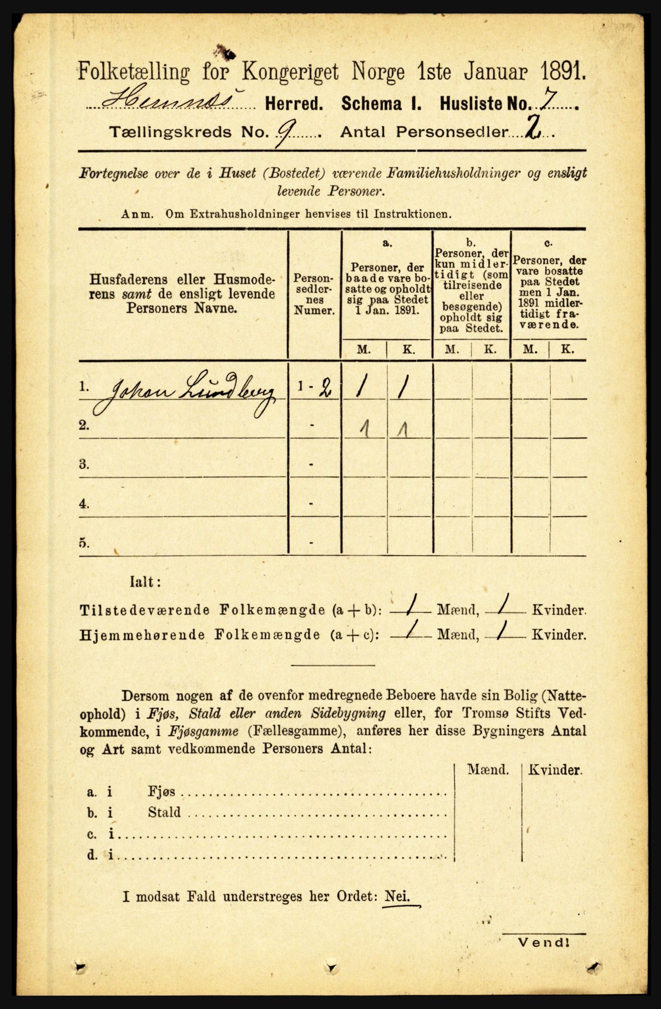 RA, 1891 census for 1832 Hemnes, 1891, p. 4257