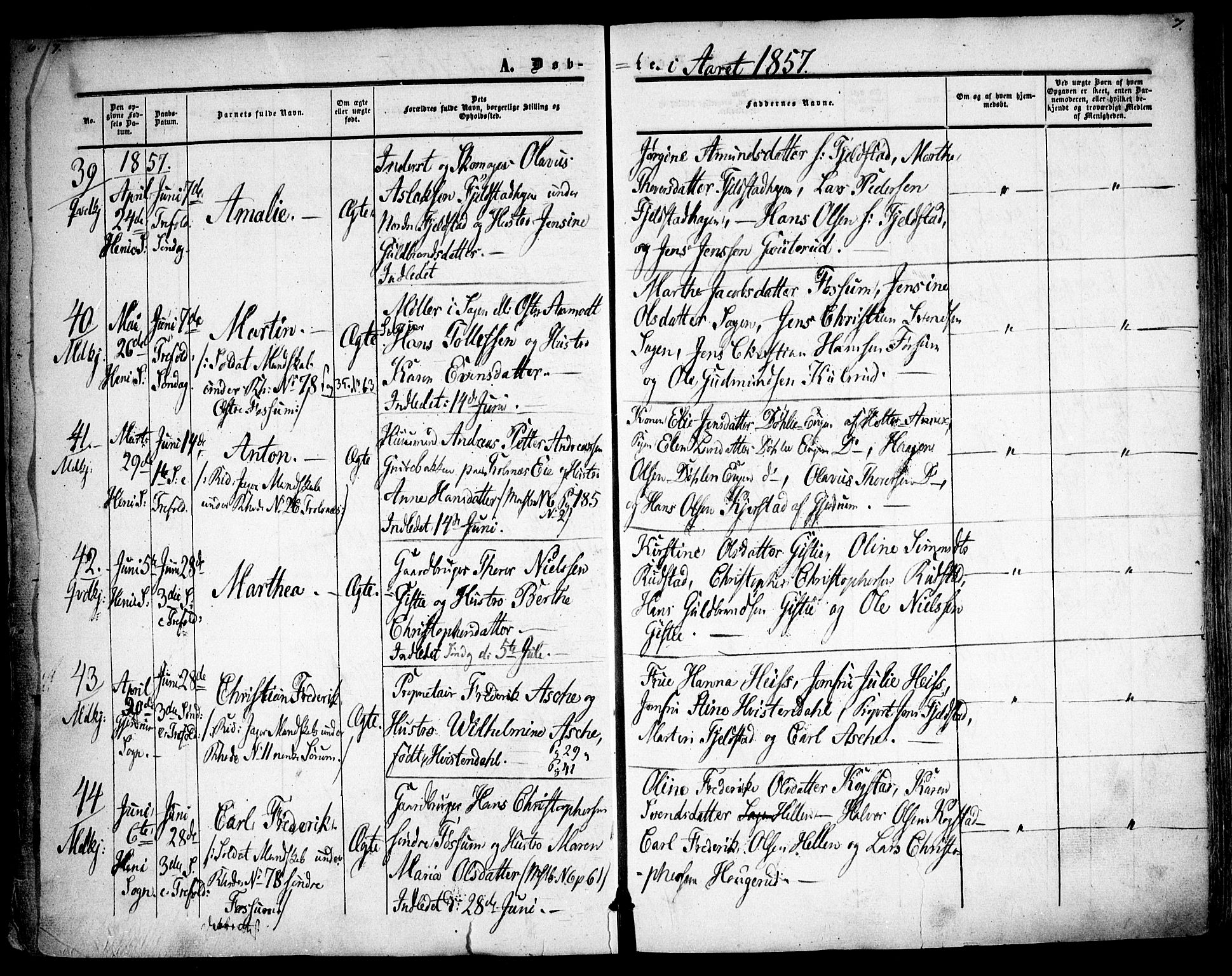 Gjerdrum prestekontor Kirkebøker, AV/SAO-A-10412b/F/Fa/L0007: Parish register (official) no. I 7, 1857-1866, p. 7