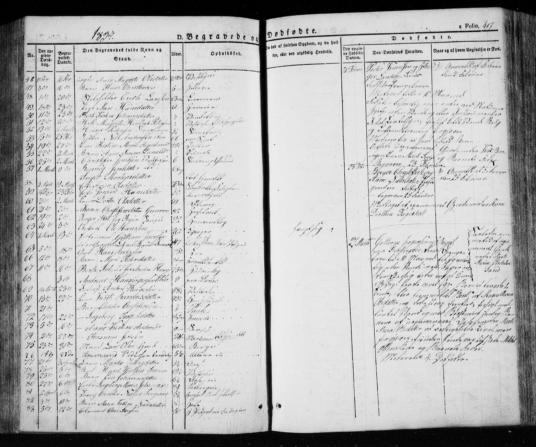 Eiker kirkebøker, AV/SAKO-A-4/F/Fa/L0013a: Parish register (official) no. I 13A, 1832-1845, p. 417