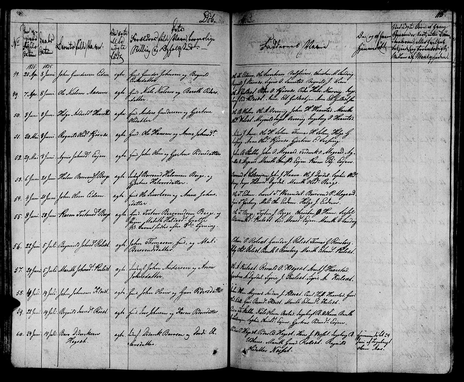 Ministerialprotokoller, klokkerbøker og fødselsregistre - Sør-Trøndelag, AV/SAT-A-1456/695/L1143: Parish register (official) no. 695A05 /1, 1824-1842, p. 115