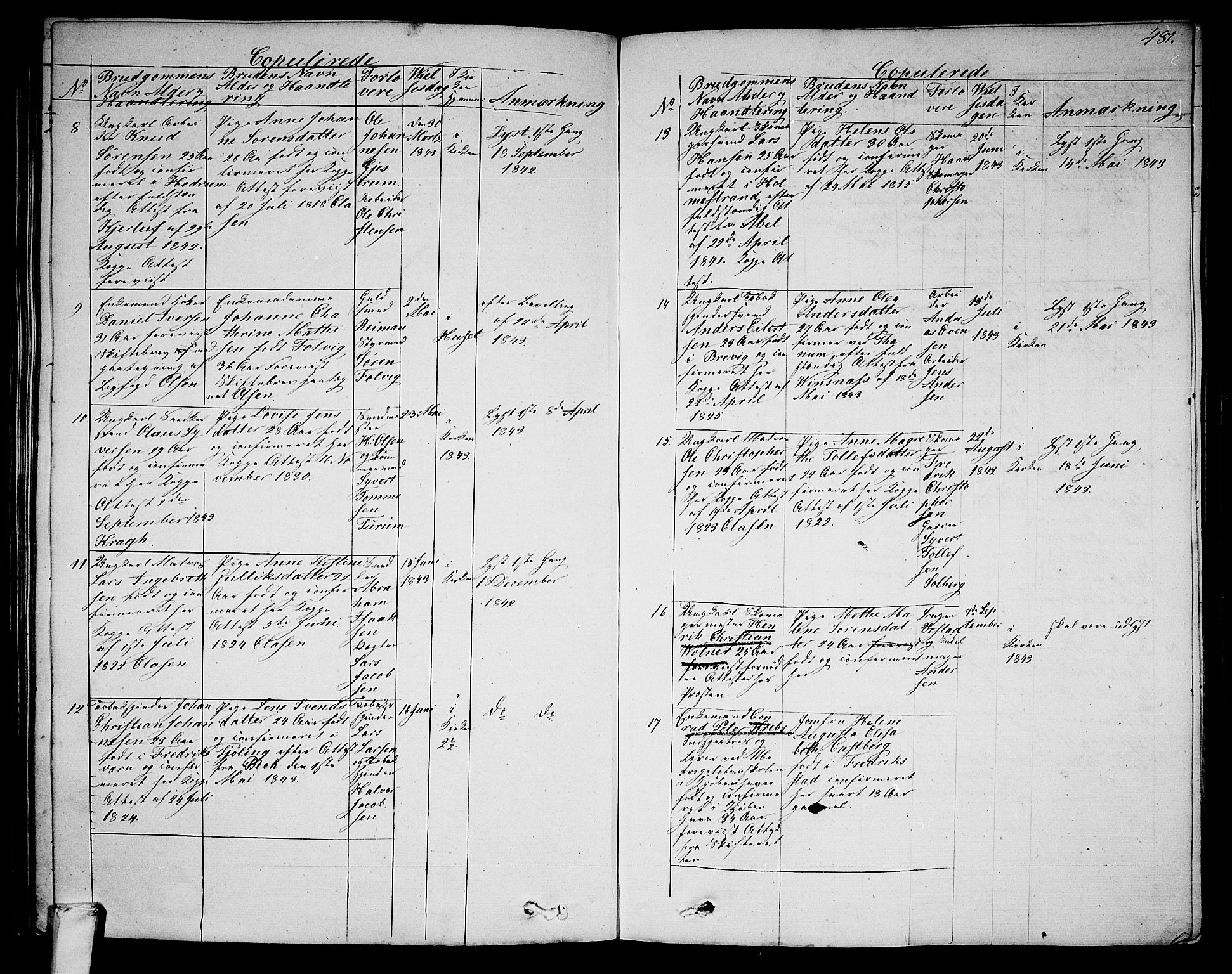 Larvik kirkebøker, SAKO/A-352/G/Ga/L0003b: Parish register (copy) no. I 3B, 1830-1870, p. 481