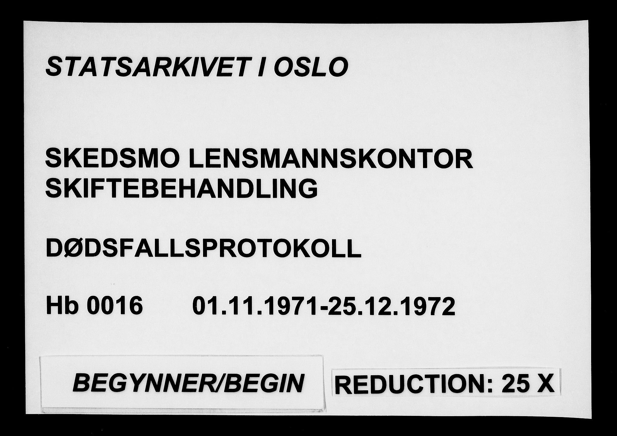 Skedsmo lensmannskontor, AV/SAO-A-10089/H/Hb/L0016: Dødsfallsprotokoll, 1971-1972