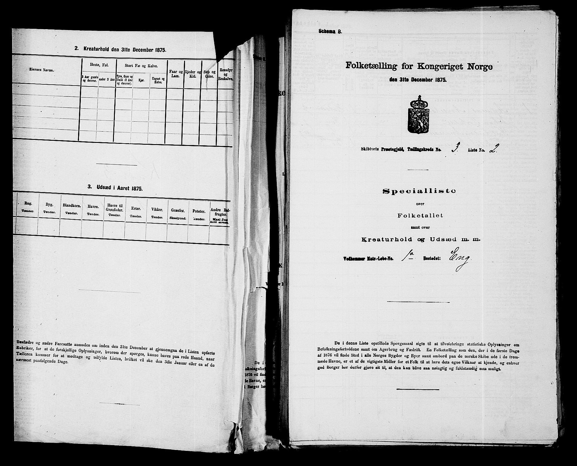 RA, 1875 census for 0127P Skiptvet, 1875, p. 433