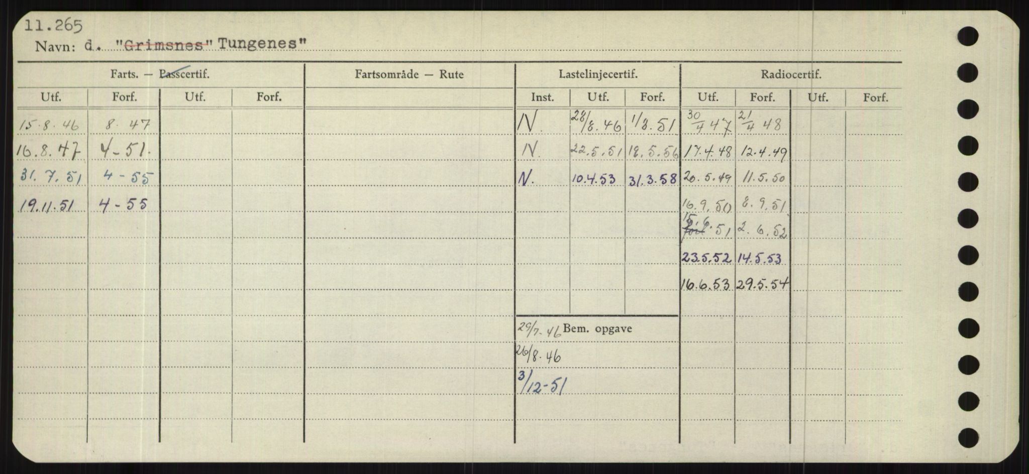 Sjøfartsdirektoratet med forløpere, Skipsmålingen, RA/S-1627/H/Hb/L0005: Fartøy, T-Å, p. 240