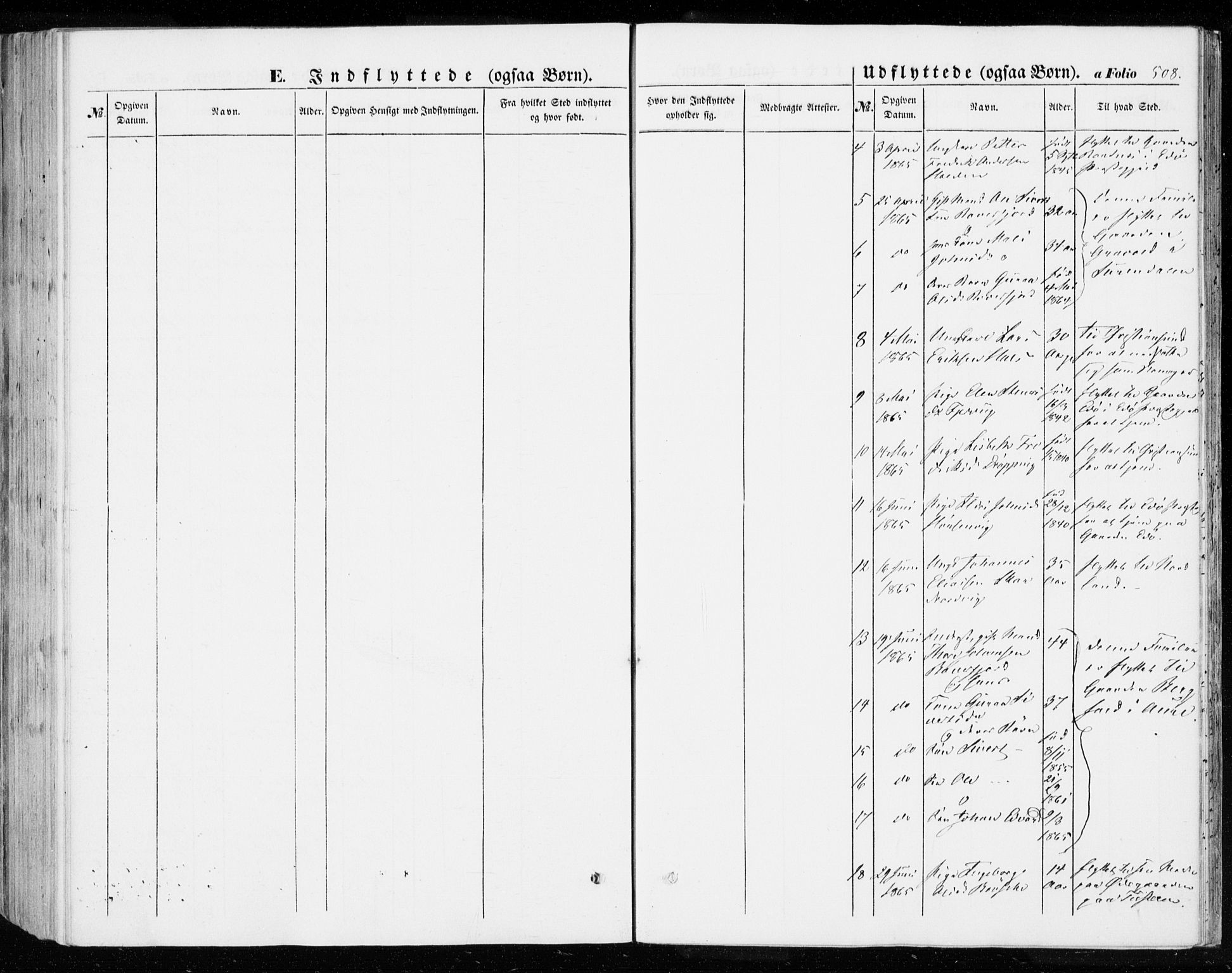 Ministerialprotokoller, klokkerbøker og fødselsregistre - Møre og Romsdal, SAT/A-1454/592/L1026: Parish register (official) no. 592A04, 1849-1867, p. 508