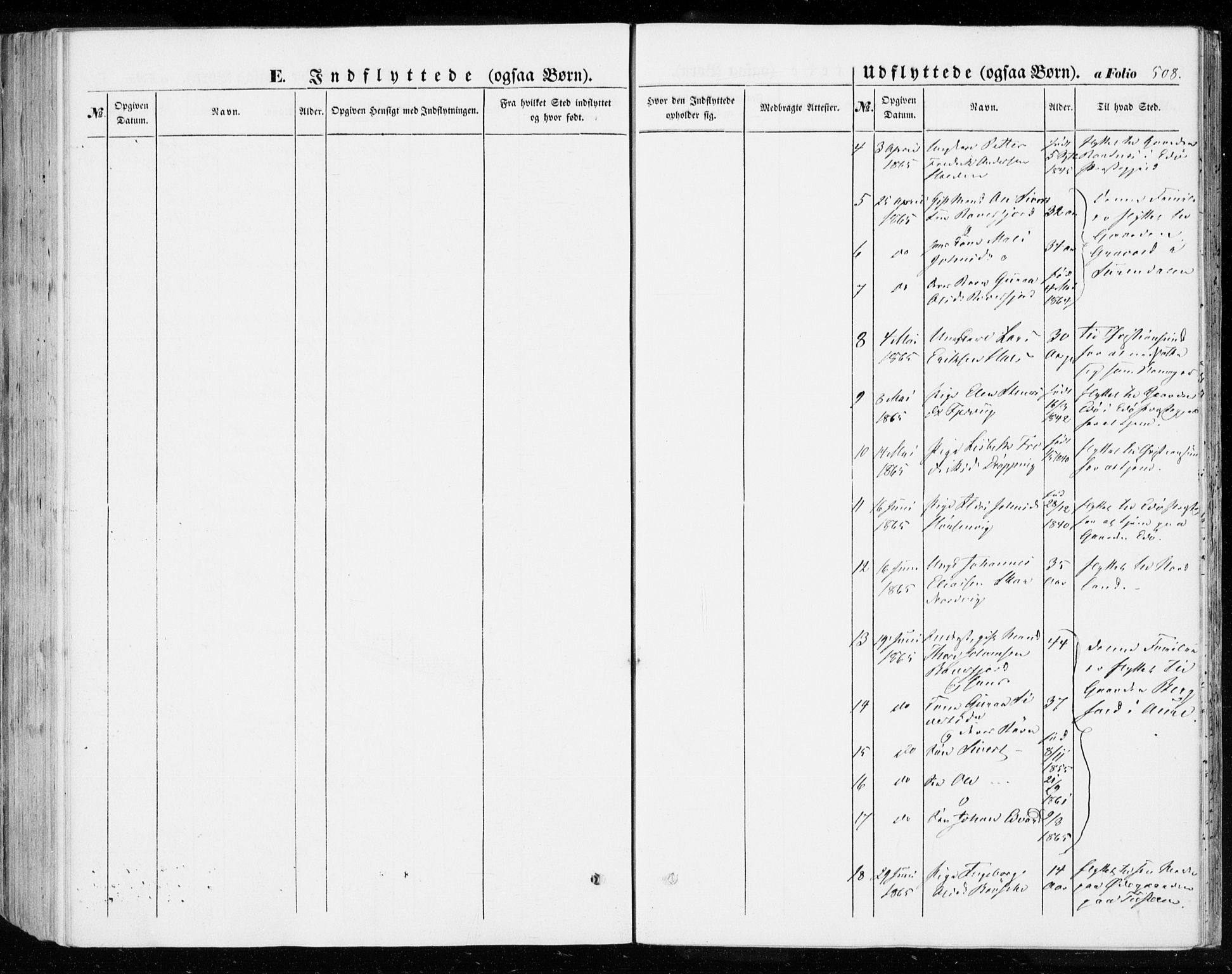 Ministerialprotokoller, klokkerbøker og fødselsregistre - Møre og Romsdal, AV/SAT-A-1454/592/L1026: Parish register (official) no. 592A04, 1849-1867, p. 508