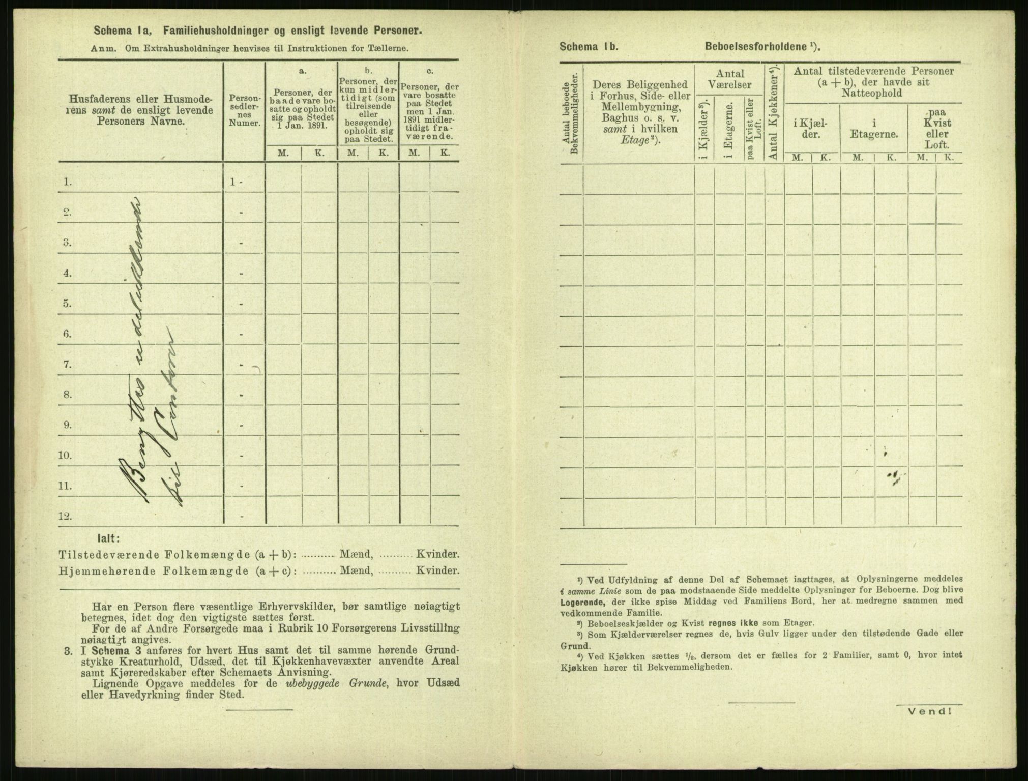 RA, 1891 census for 0301 Kristiania, 1891, p. 2069