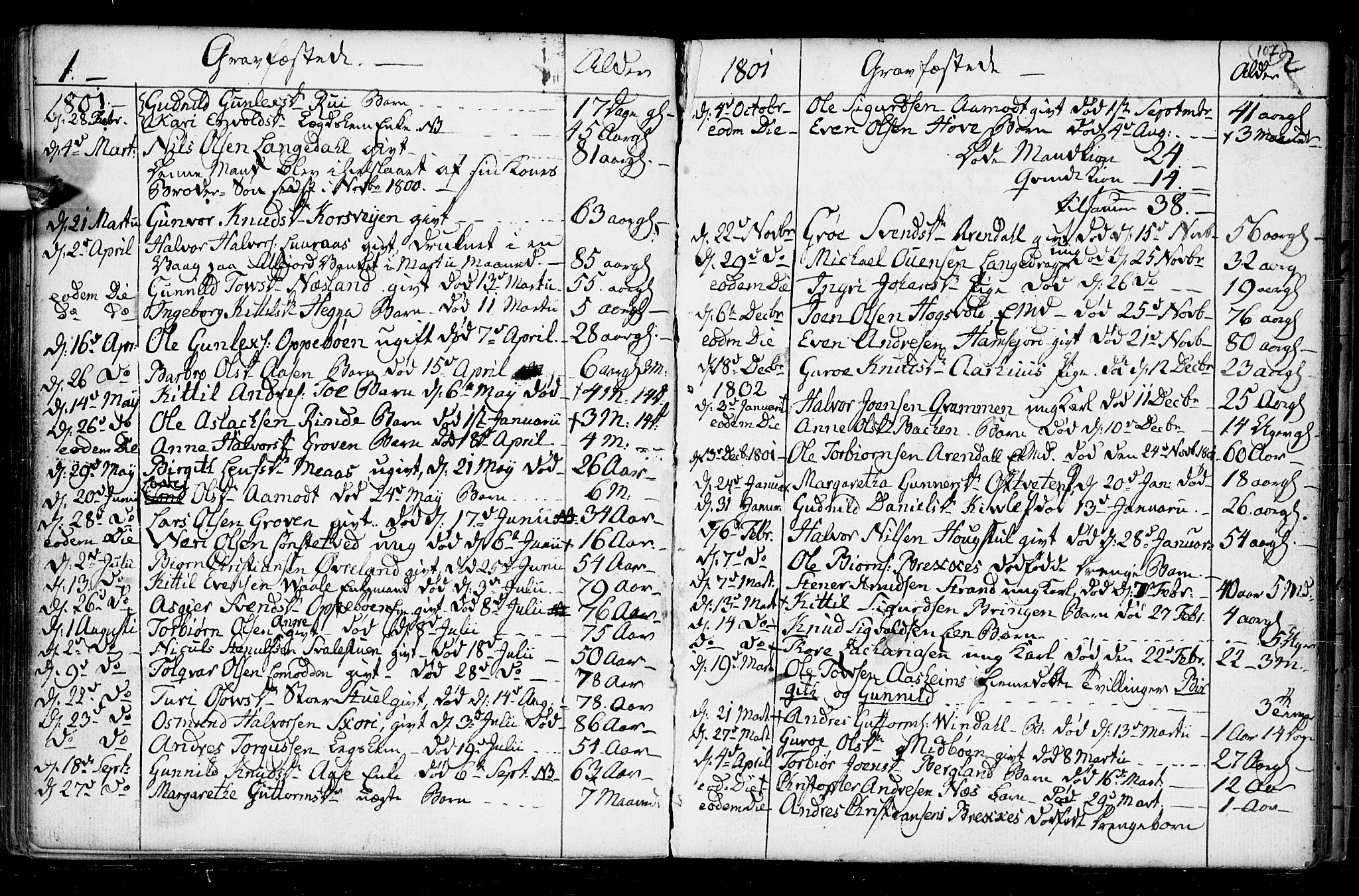 Seljord kirkebøker, AV/SAKO-A-20/F/Fa/L0008: Parish register (official) no. I 8, 1755-1814, p. 107