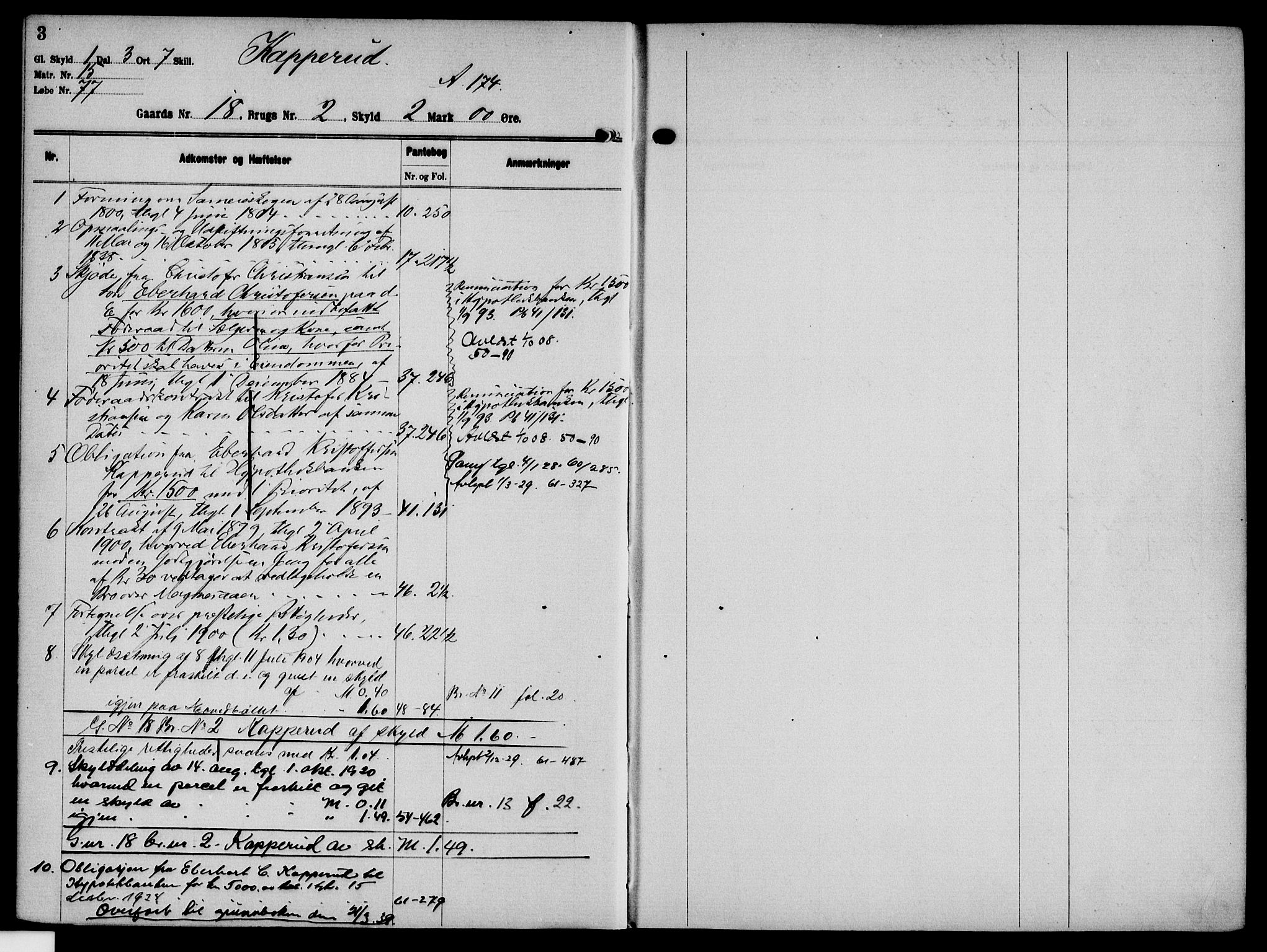 Solør tingrett, AV/SAH-TING-008/H/Ha/Hak/L0002: Mortgage register no. II, 1900-1935, p. 3