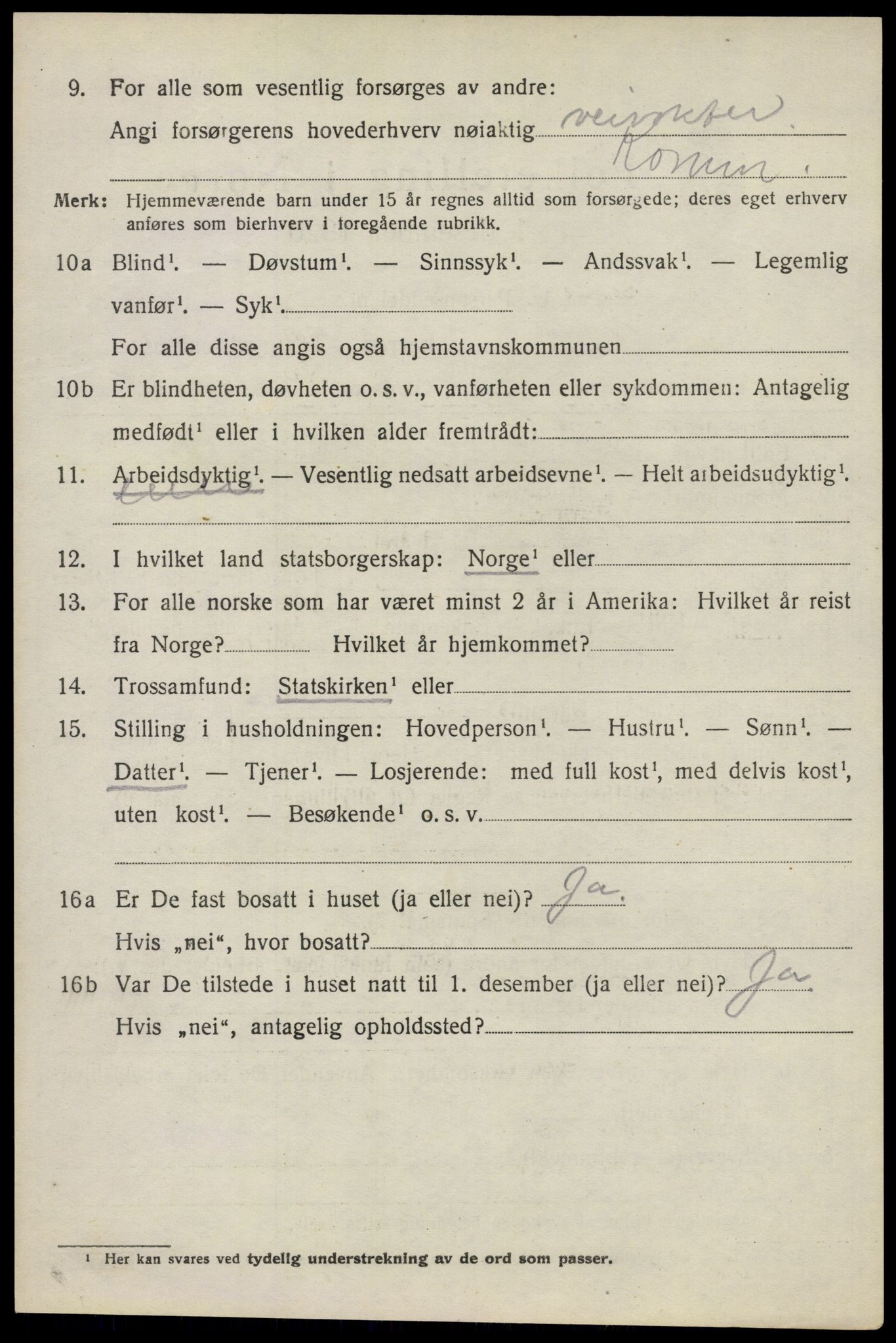 SAO, 1920 census for Asker, 1920, p. 3517