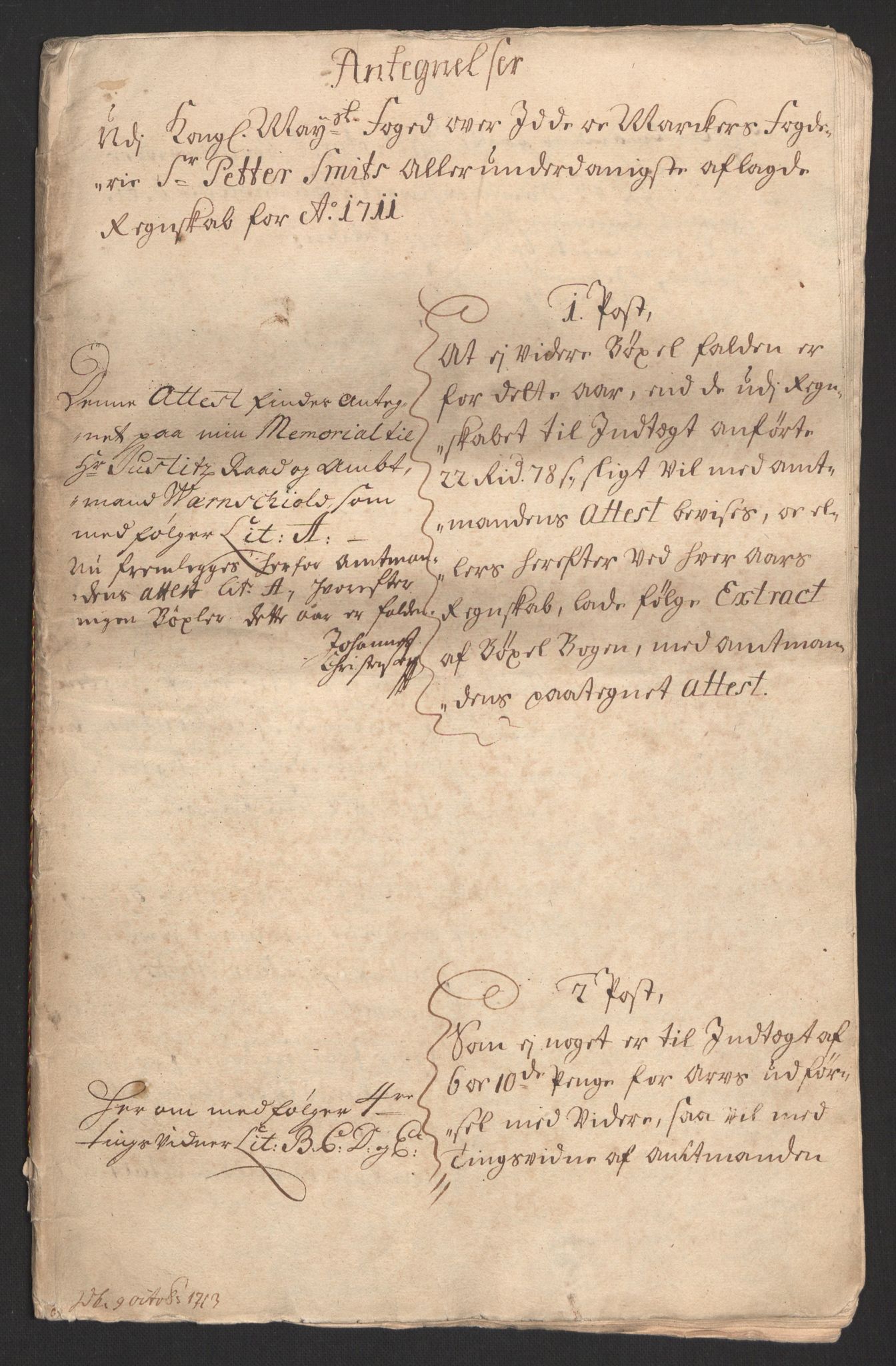Rentekammeret inntil 1814, Reviderte regnskaper, Fogderegnskap, RA/EA-4092/R01/L0020: Fogderegnskap Idd og Marker, 1711, p. 165