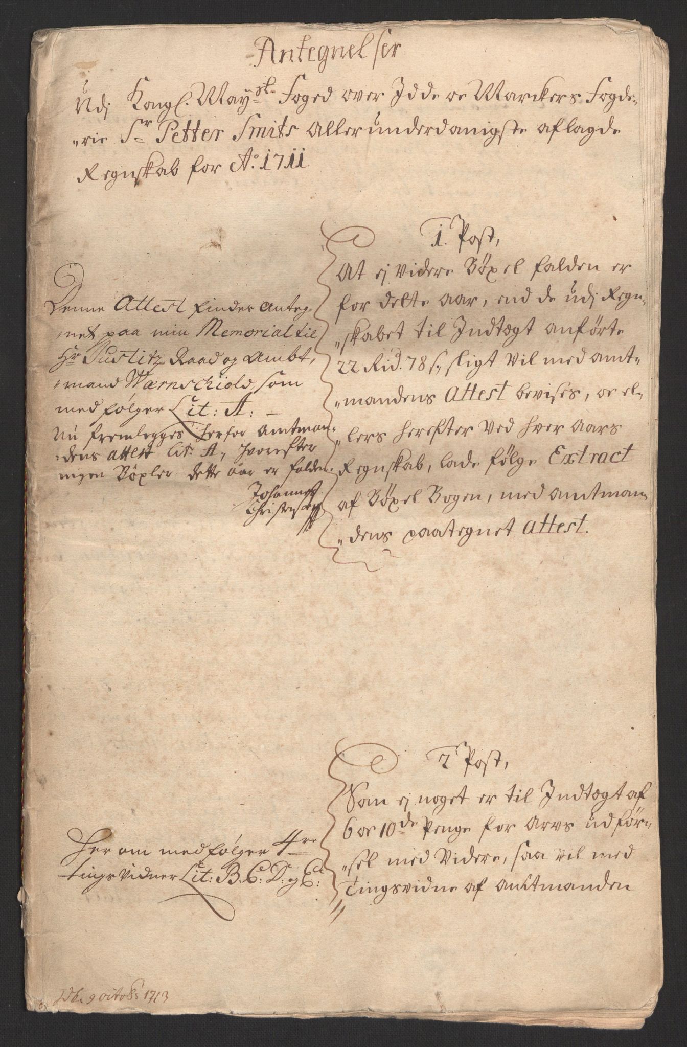 Rentekammeret inntil 1814, Reviderte regnskaper, Fogderegnskap, AV/RA-EA-4092/R01/L0020: Fogderegnskap Idd og Marker, 1711, p. 165