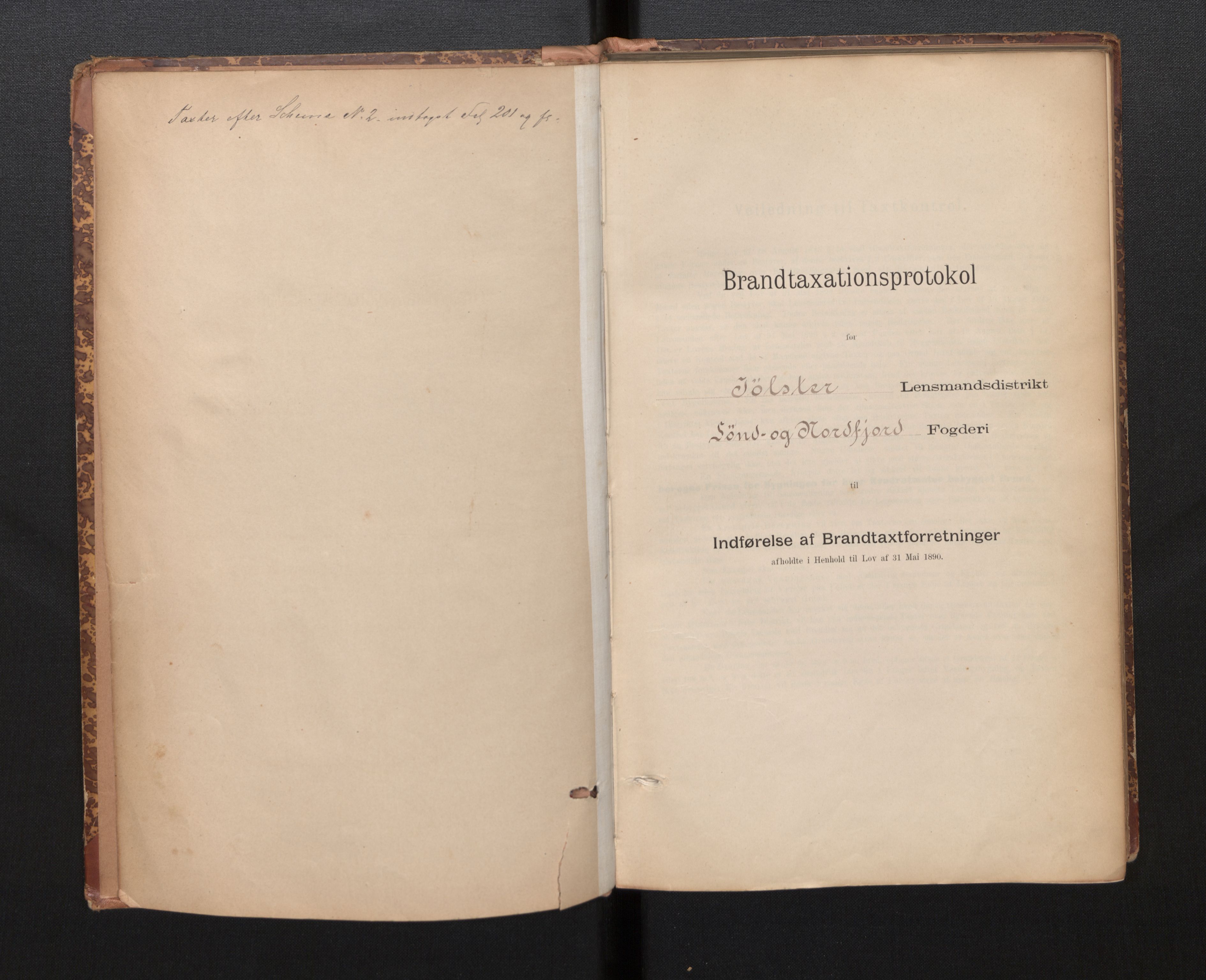 Lensmannen i Jølster, AV/SAB-A-28701/0012/L0004: Branntakstprotokoll, skjematakst, 1895-1923