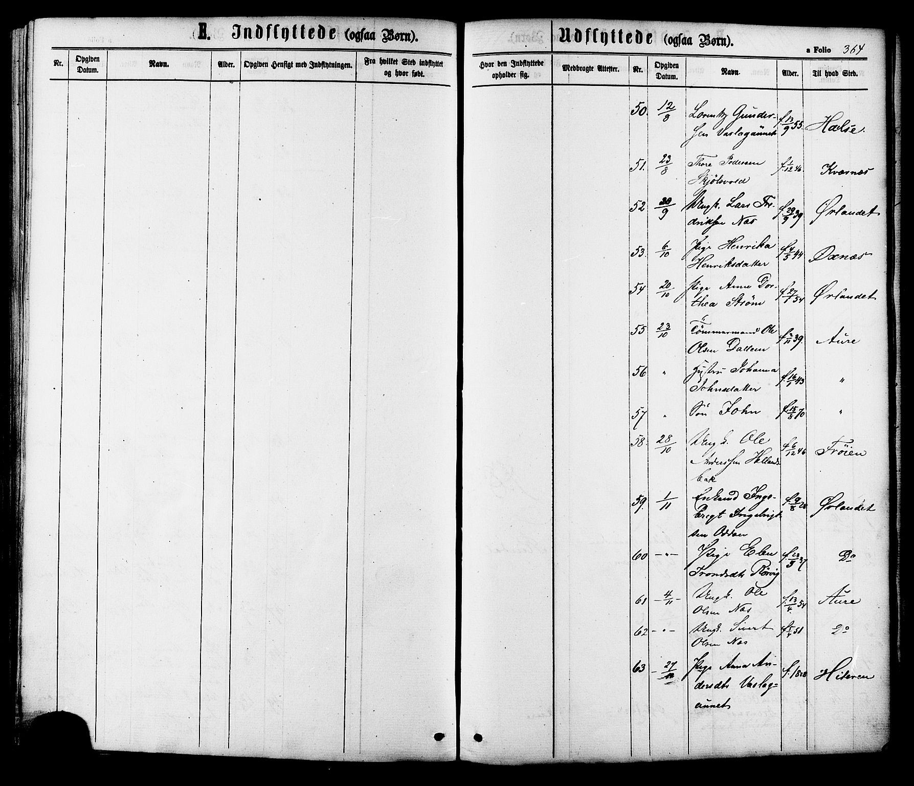 Ministerialprotokoller, klokkerbøker og fødselsregistre - Sør-Trøndelag, AV/SAT-A-1456/630/L0495: Parish register (official) no. 630A08, 1868-1878, p. 364