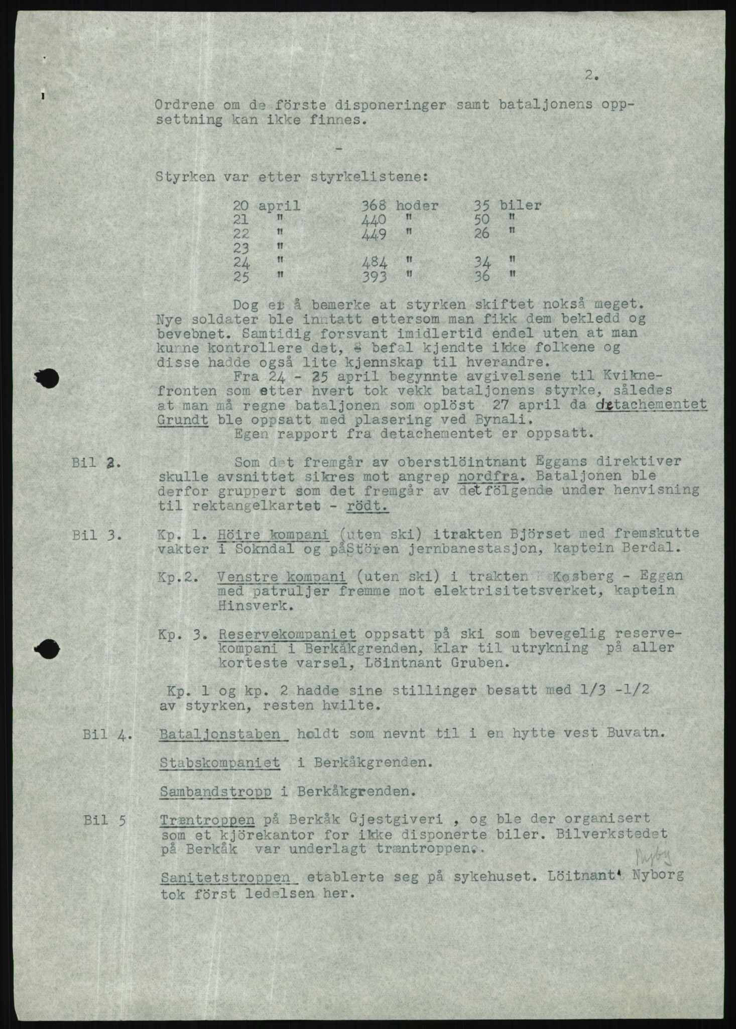 Forsvaret, Forsvarets krigshistoriske avdeling, RA/RAFA-2017/Y/Yb/L0112: II-C-11-506-507  -  5. Divisjon., 1940, p. 5