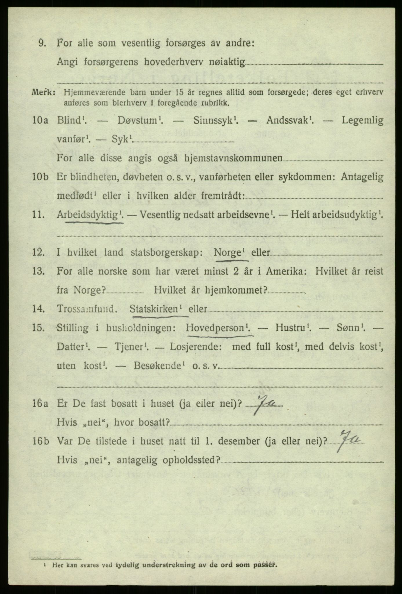 SAB, 1920 census for Askvoll, 1920, p. 6093