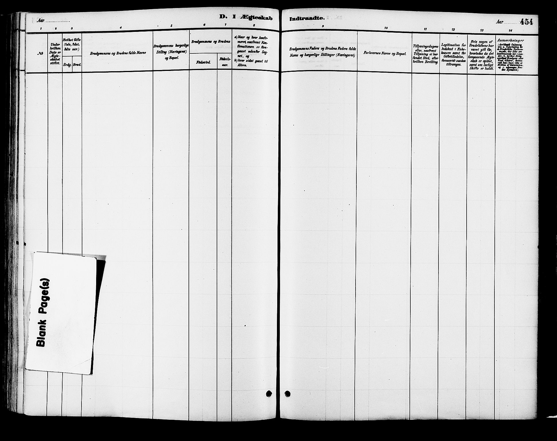 Vang prestekontor, Hedmark, SAH/PREST-008/H/Ha/Haa/L0018B: Parish register (official) no. 18B, 1880-1906, p. 454