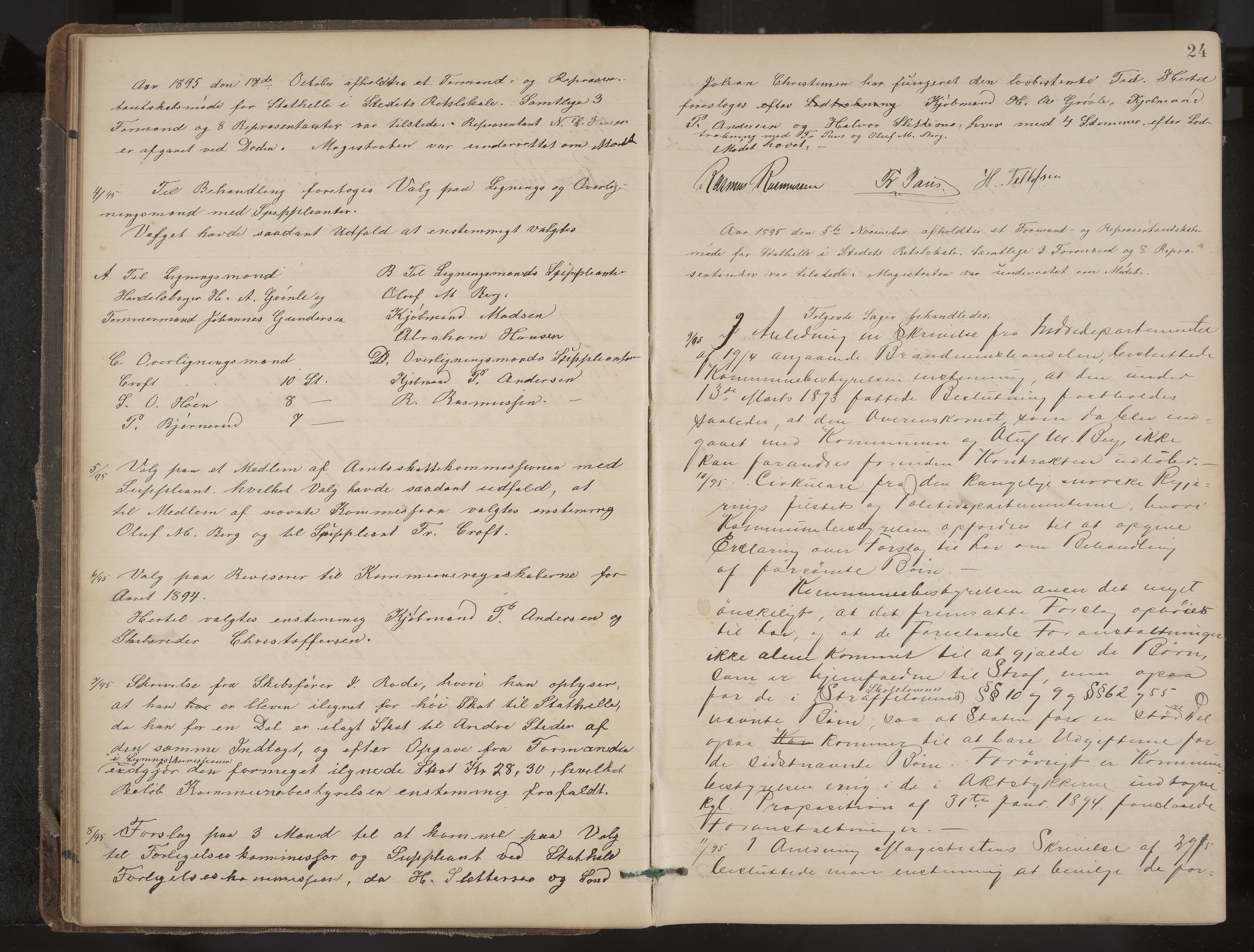 Stathelle formannskap og sentraladministrasjon, IKAK/0803021/A/L0002: Møtebok, 1892-1909, p. 24