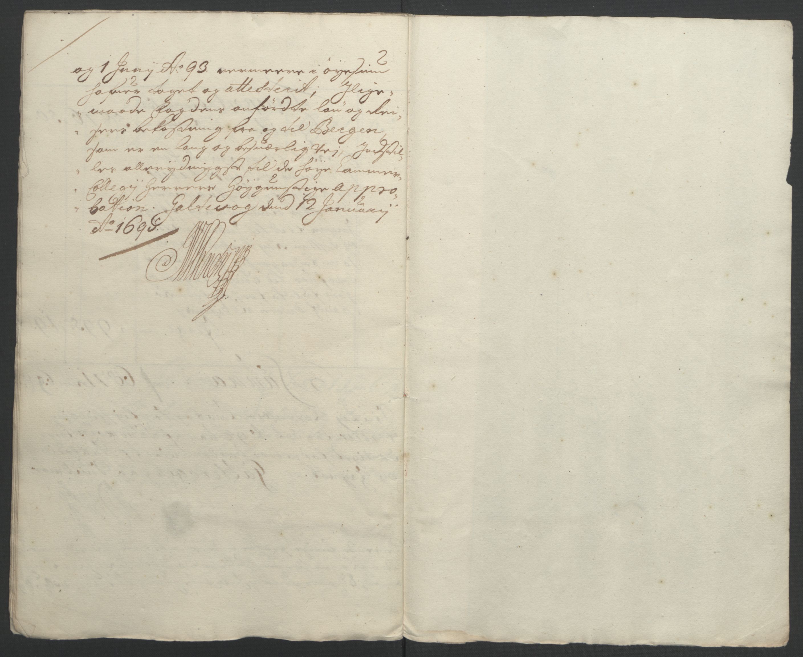 Rentekammeret inntil 1814, Reviderte regnskaper, Fogderegnskap, RA/EA-4092/R54/L3555: Fogderegnskap Sunnmøre, 1694-1695, p. 14