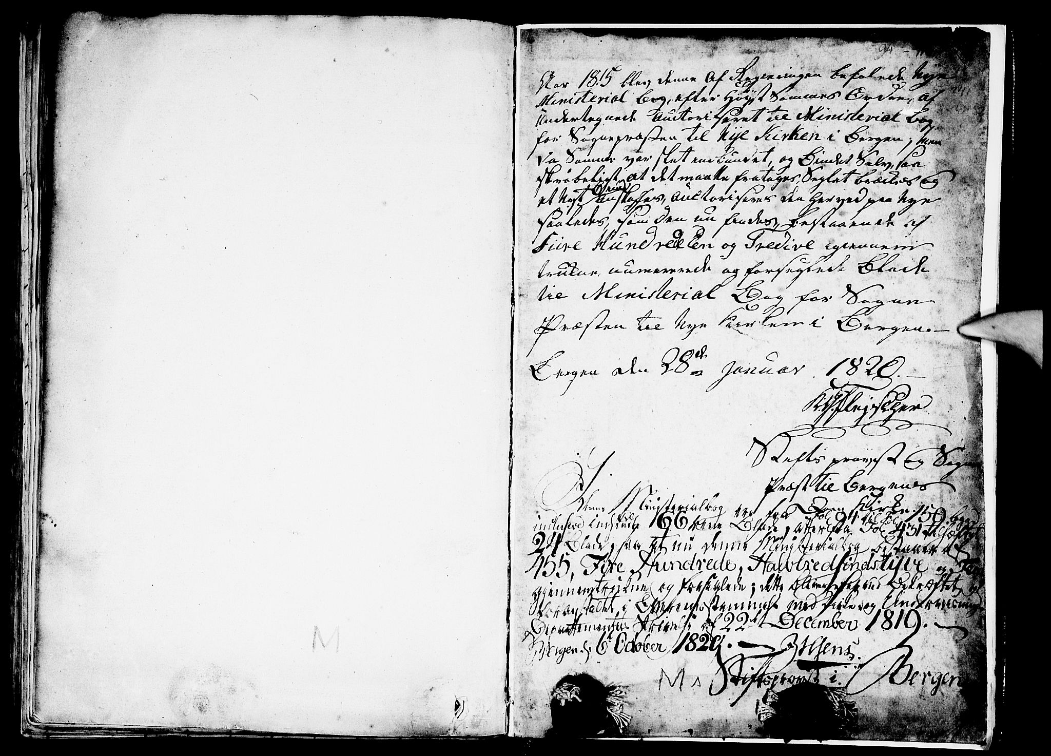 Nykirken Sokneprestembete, SAB/A-77101/H/Haa/L0011: Parish register (official) no. A 11, 1816-1821