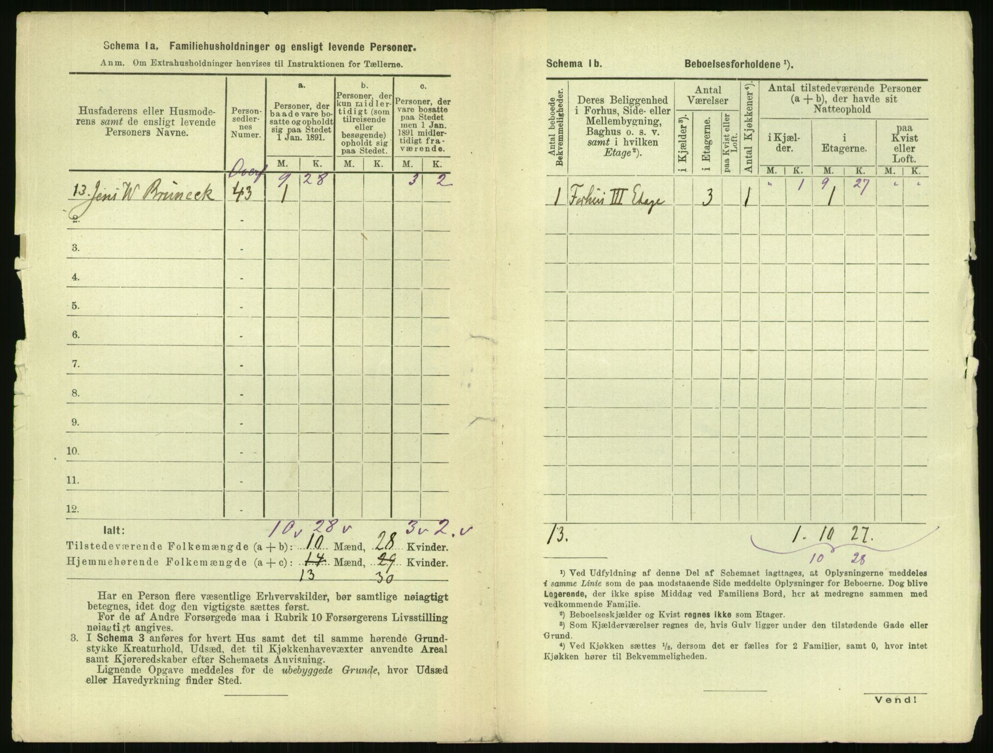 RA, 1891 census for 0301 Kristiania, 1891, p. 69177