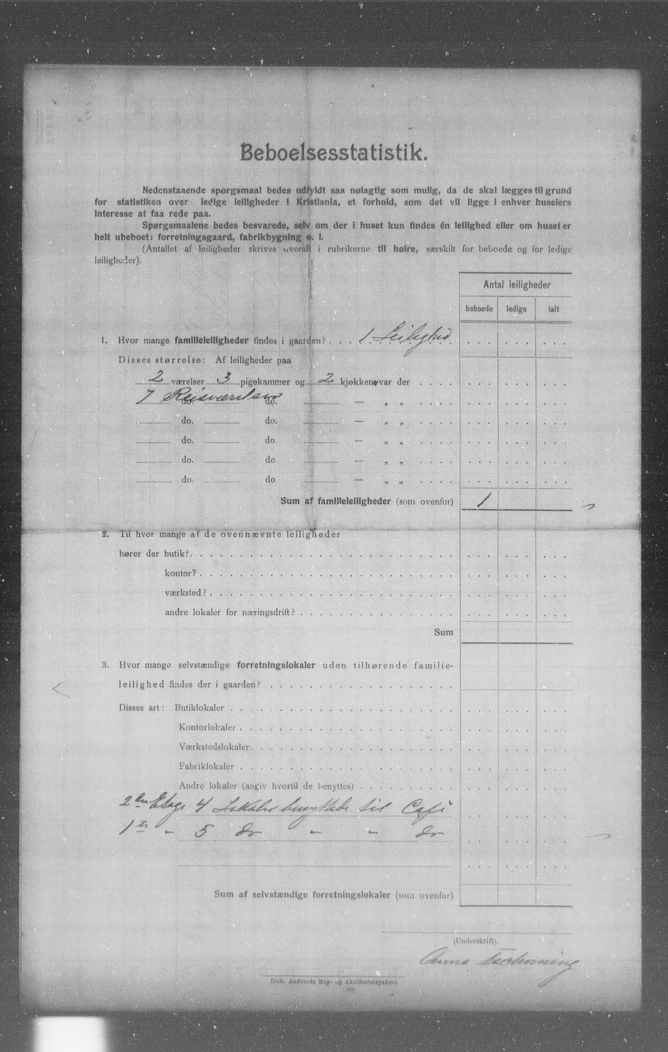 OBA, Municipal Census 1904 for Kristiania, 1904, p. 4426