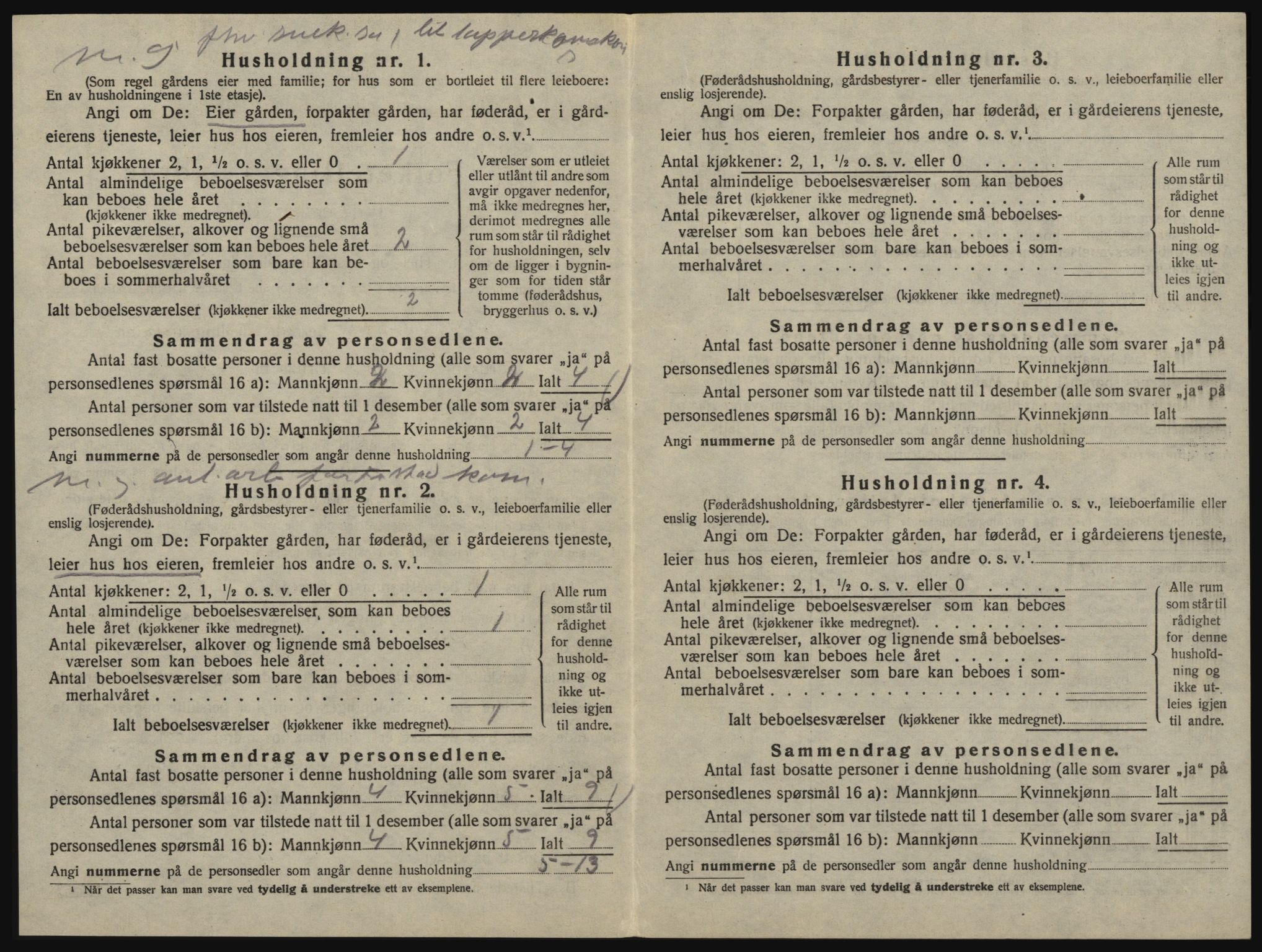 SAO, 1920 census for Glemmen, 1920, p. 740