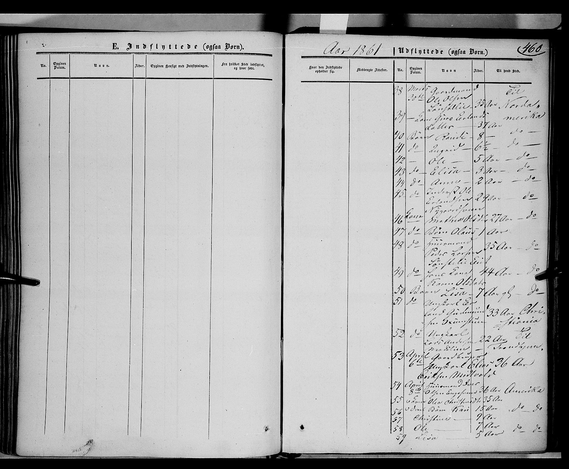 Gausdal prestekontor, SAH/PREST-090/H/Ha/Haa/L0008: Parish register (official) no. 8, 1850-1861, p. 460