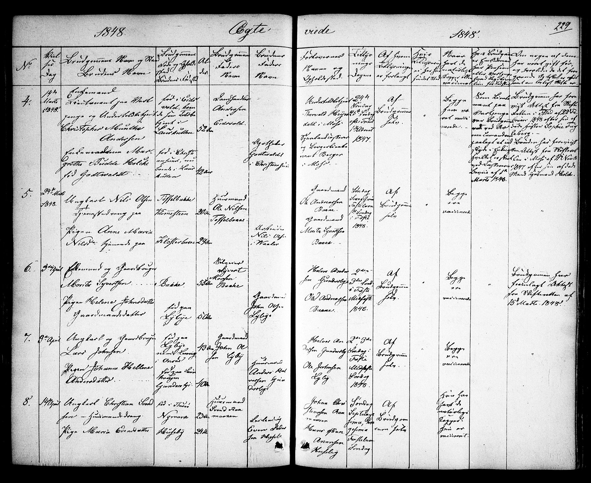 Rygge prestekontor Kirkebøker, SAO/A-10084b/F/Fa/L0004: Parish register (official) no. 4, 1836-1851, p. 229